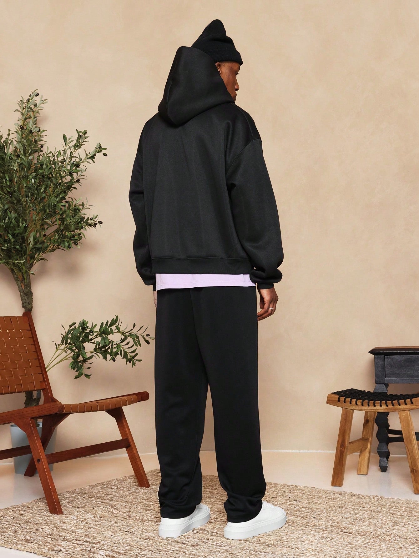 Straight Fit Essential Jogger With Pintuck Detail