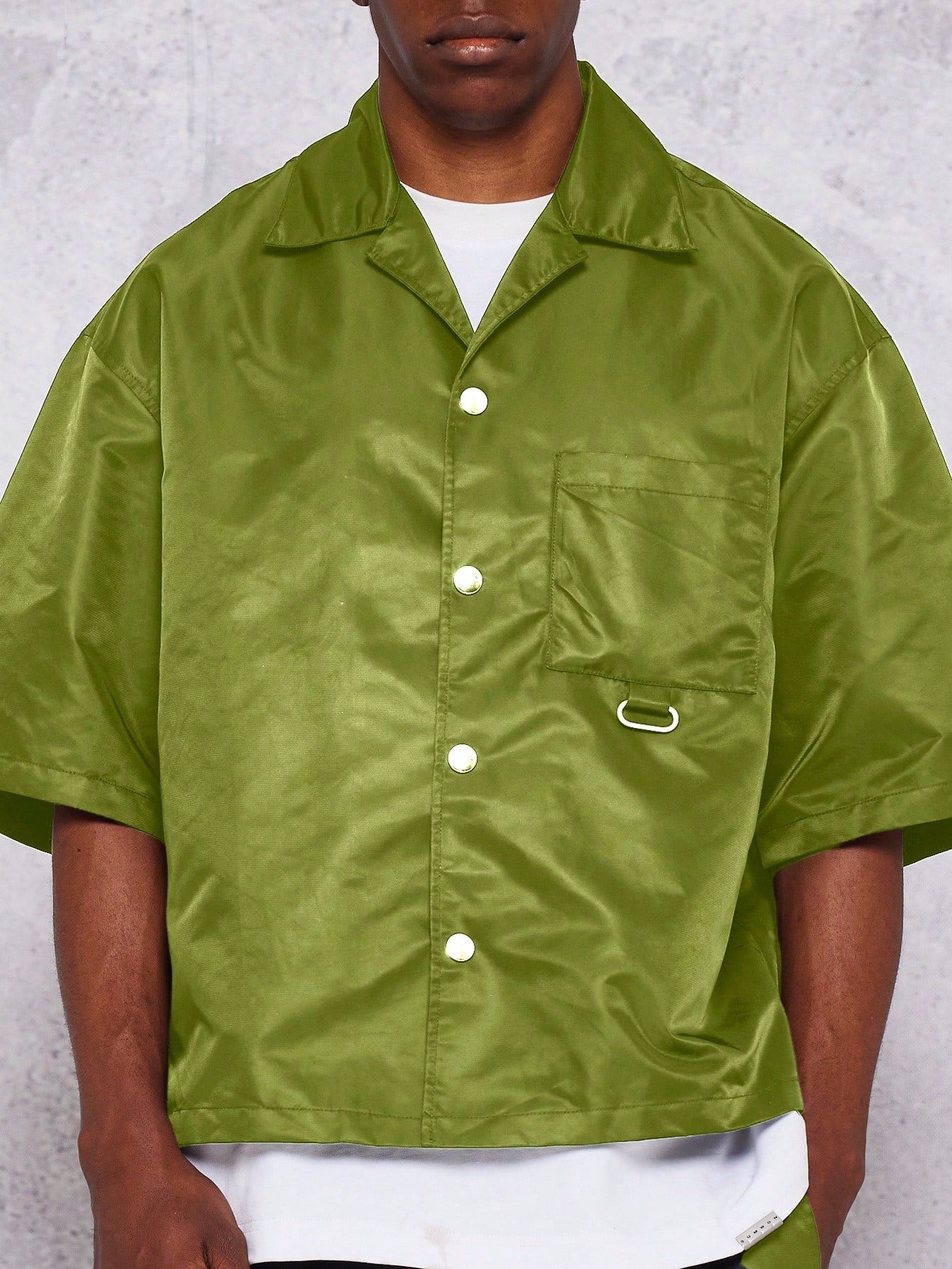 Boxy Fit Nylon Shirt