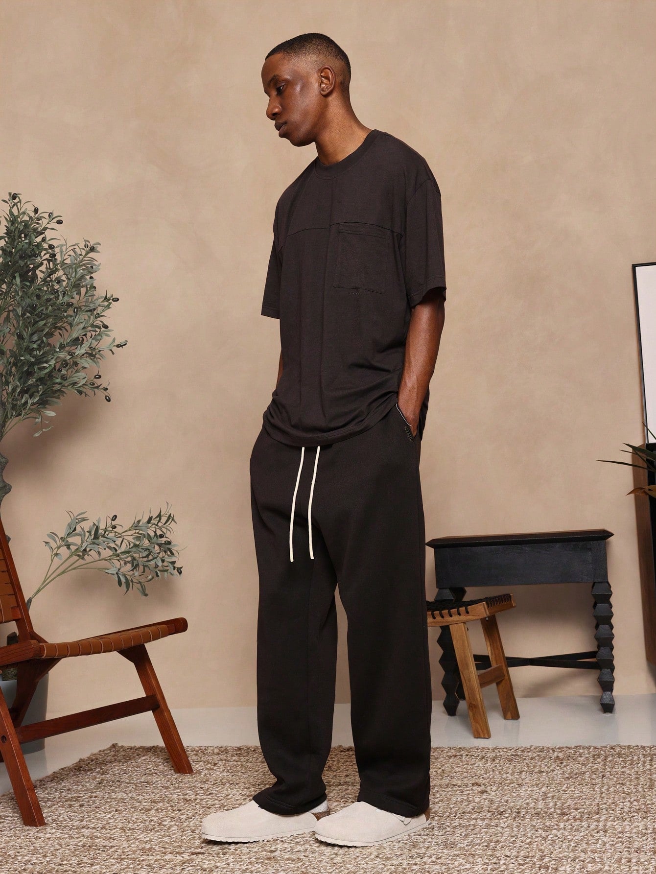 Drop Crotch Heavyweight Essential Jogger