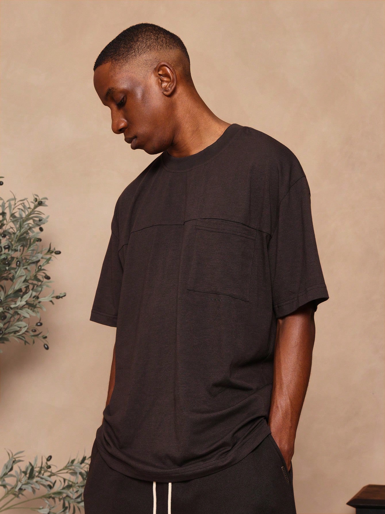 Regular Fit Essential Tee With Pocket Detail