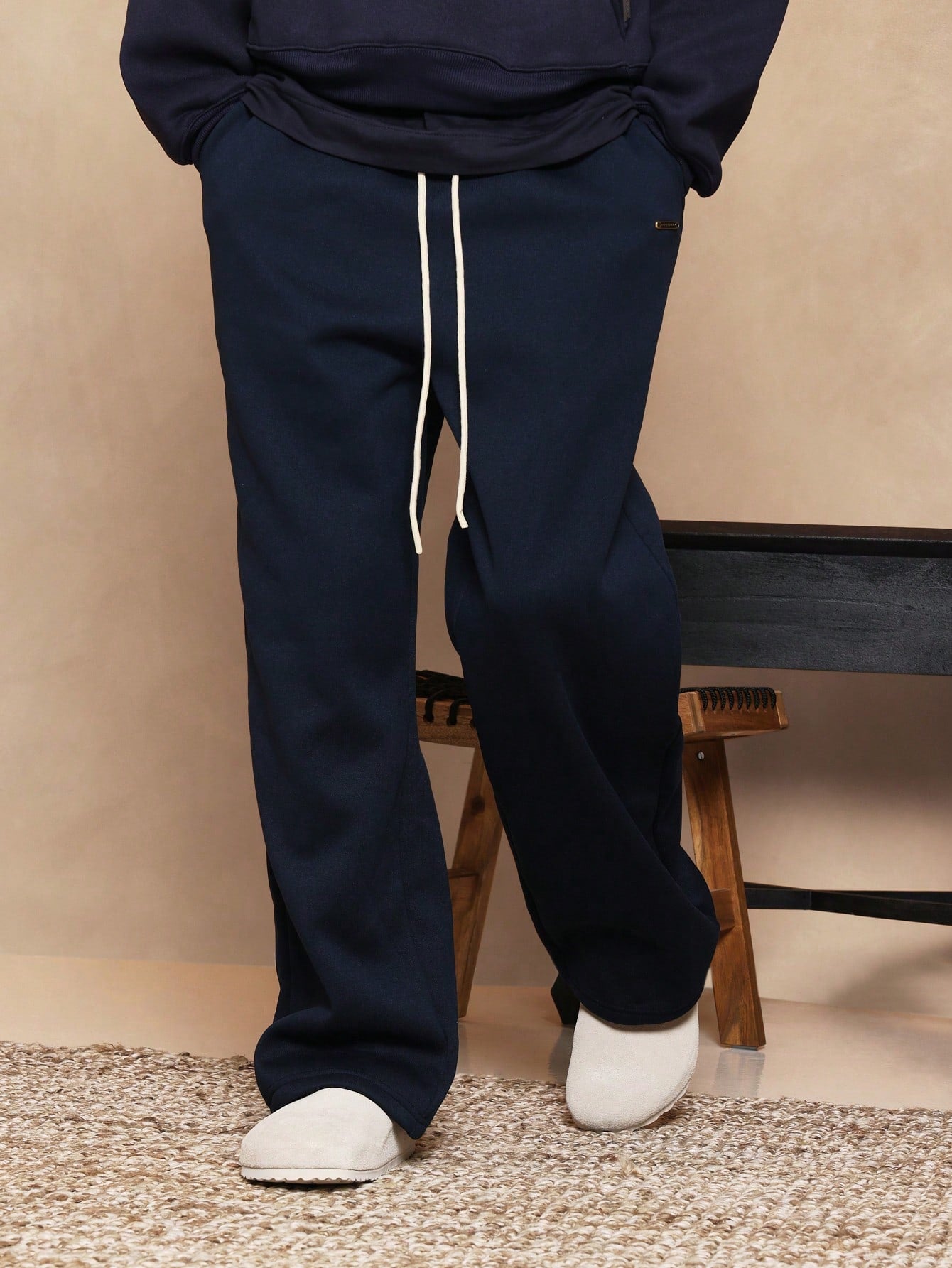 Straight Fit Drop Crotch Essential Jogger