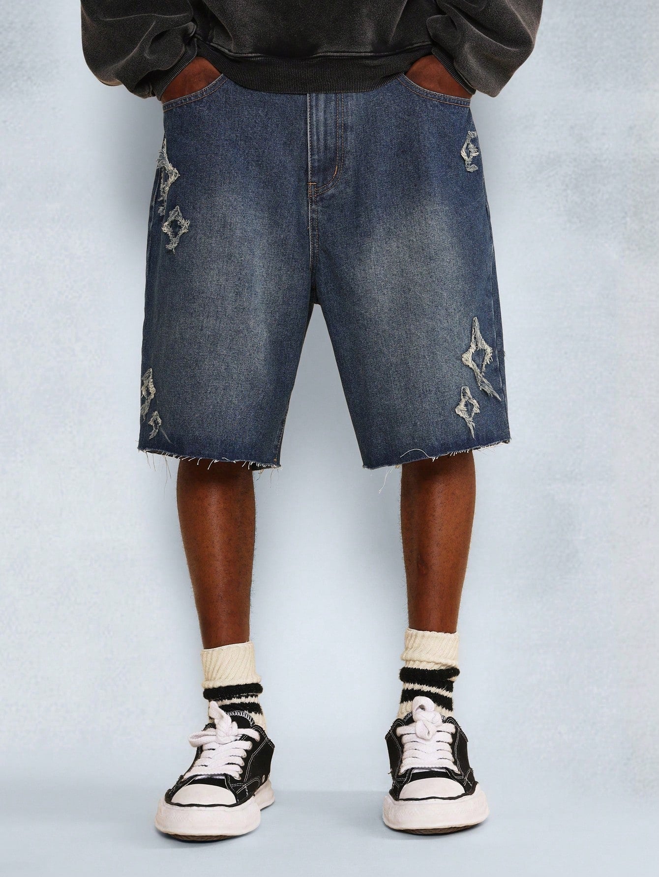 Denim Short With Applique