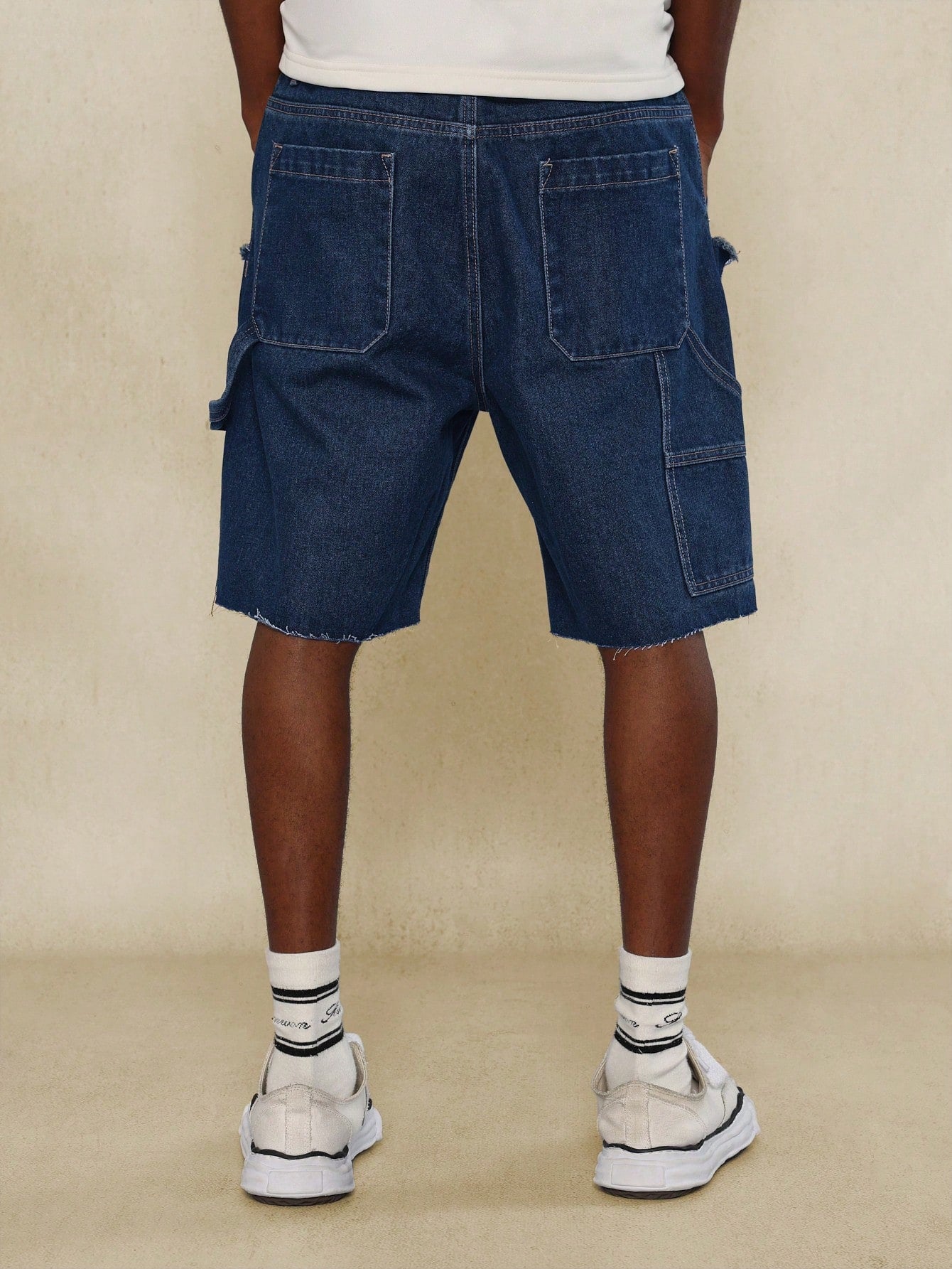 Raw Edge Denim Carpenter Short