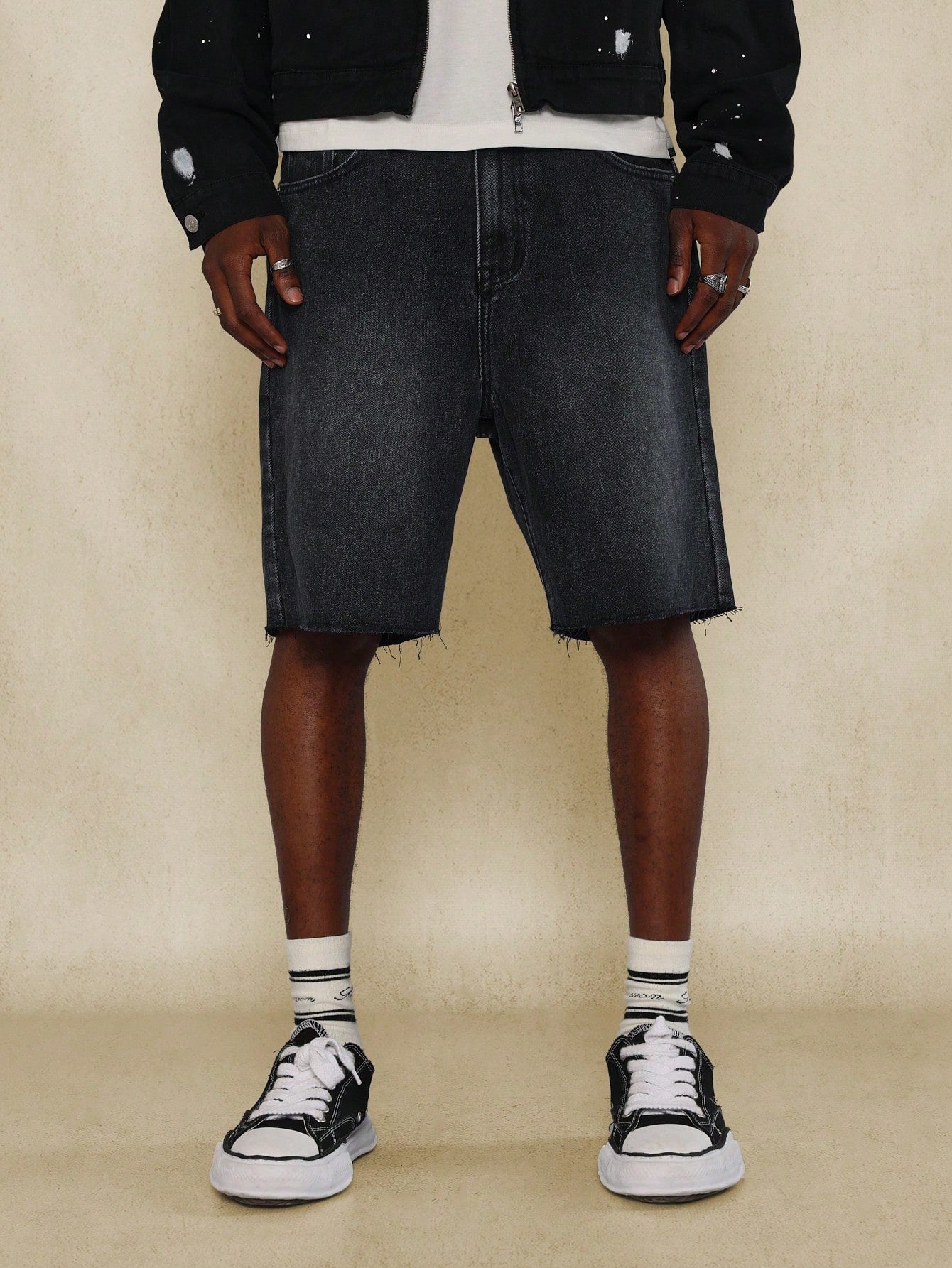 Raw Edge Denim Short