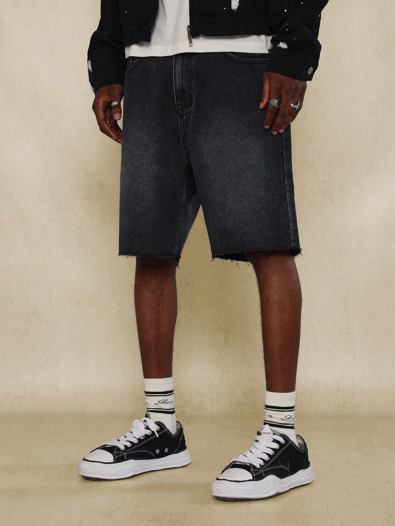 Raw Edge Denim Short