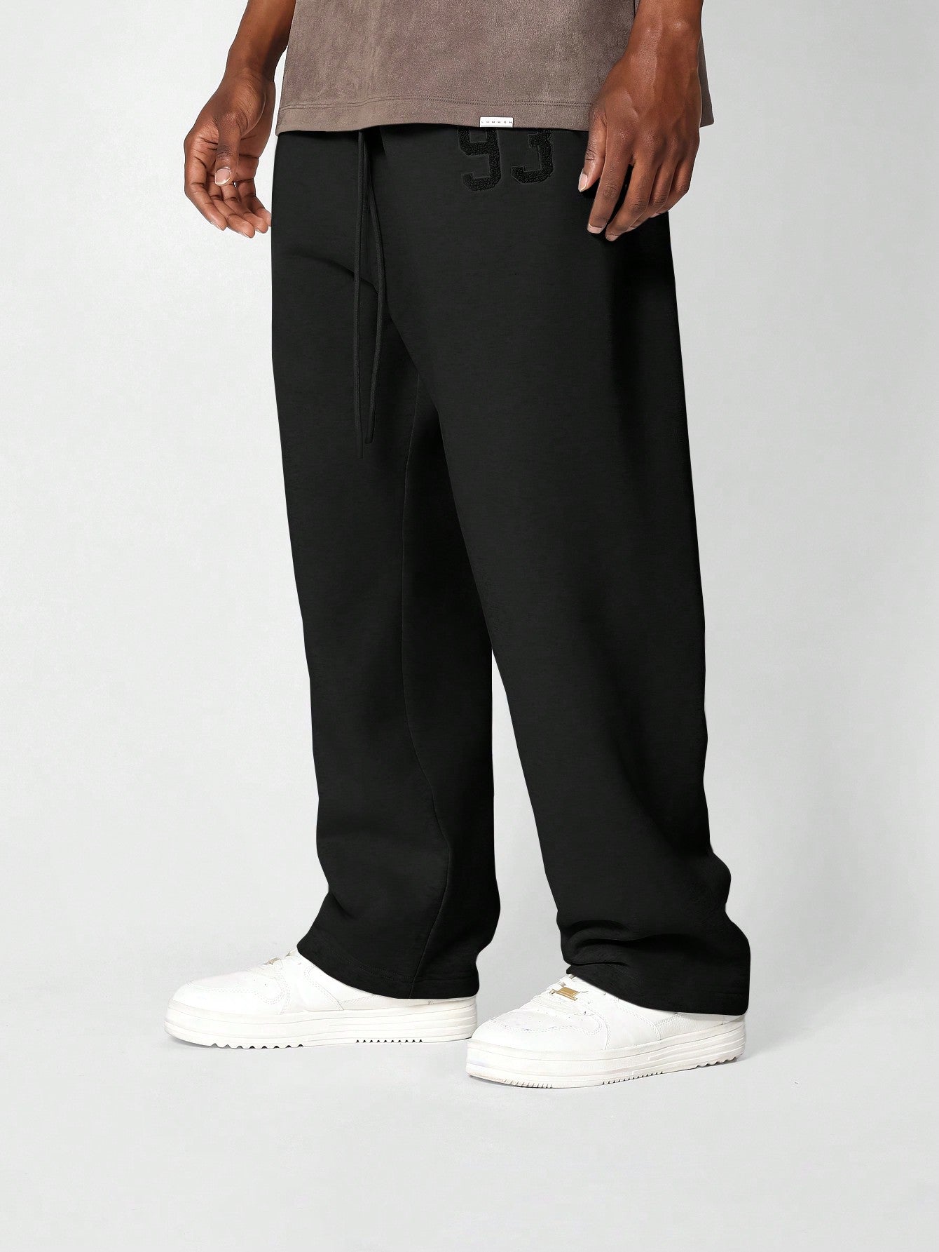 Drop Crotch Jogger With Front Applique