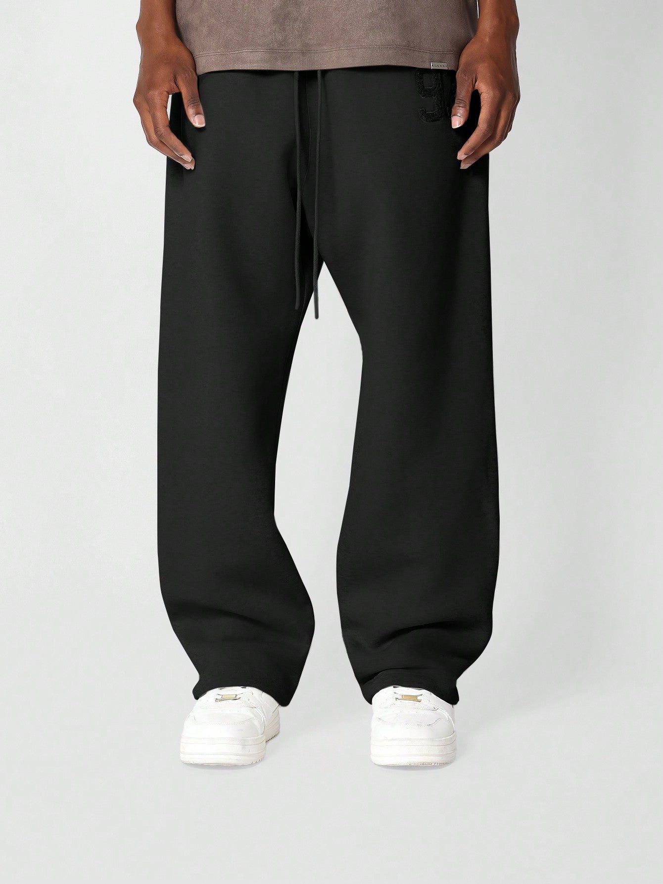 Drop Crotch Jogger With Front Applique