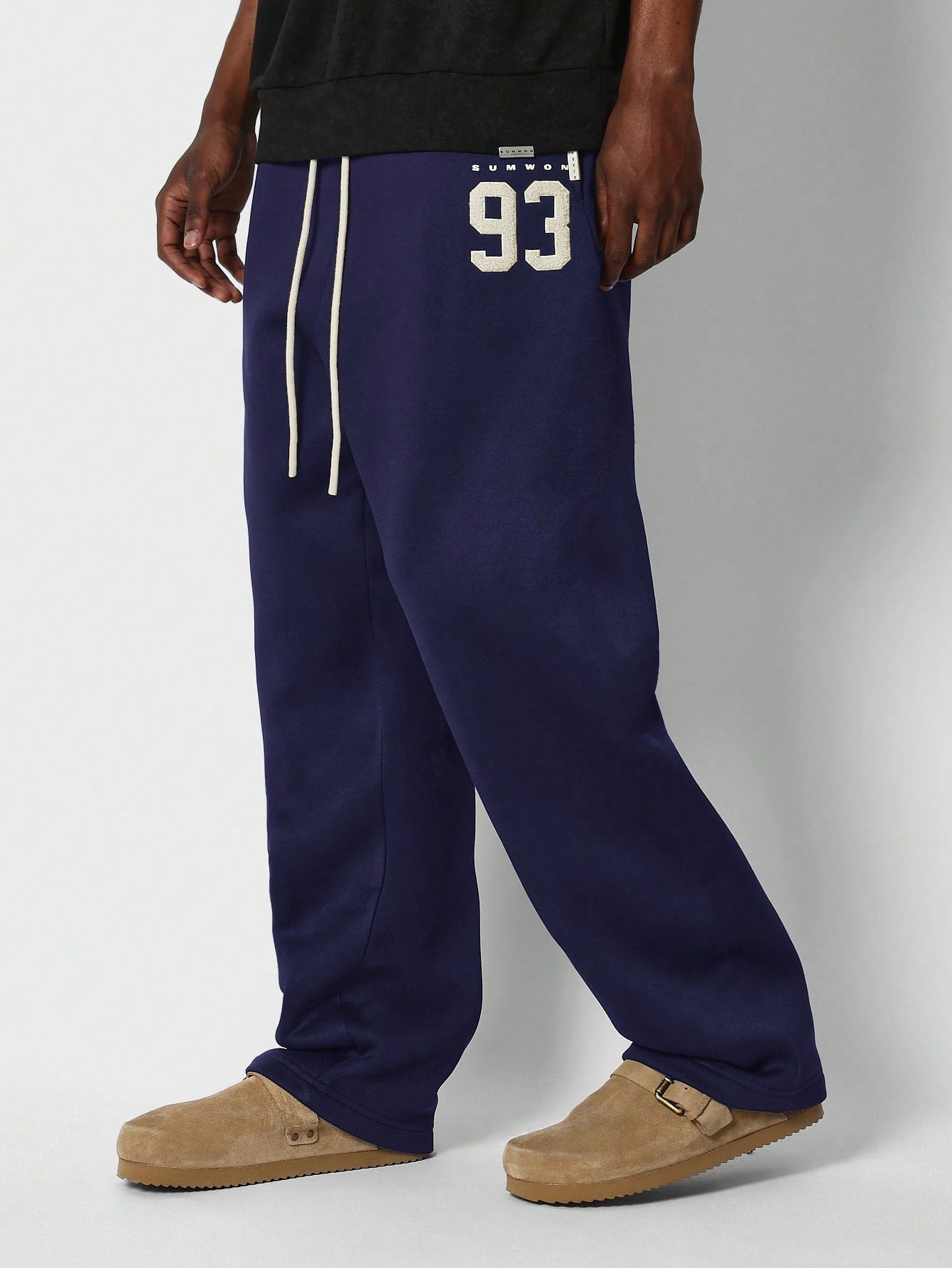 Drop Crotch Jogger With Front Applique