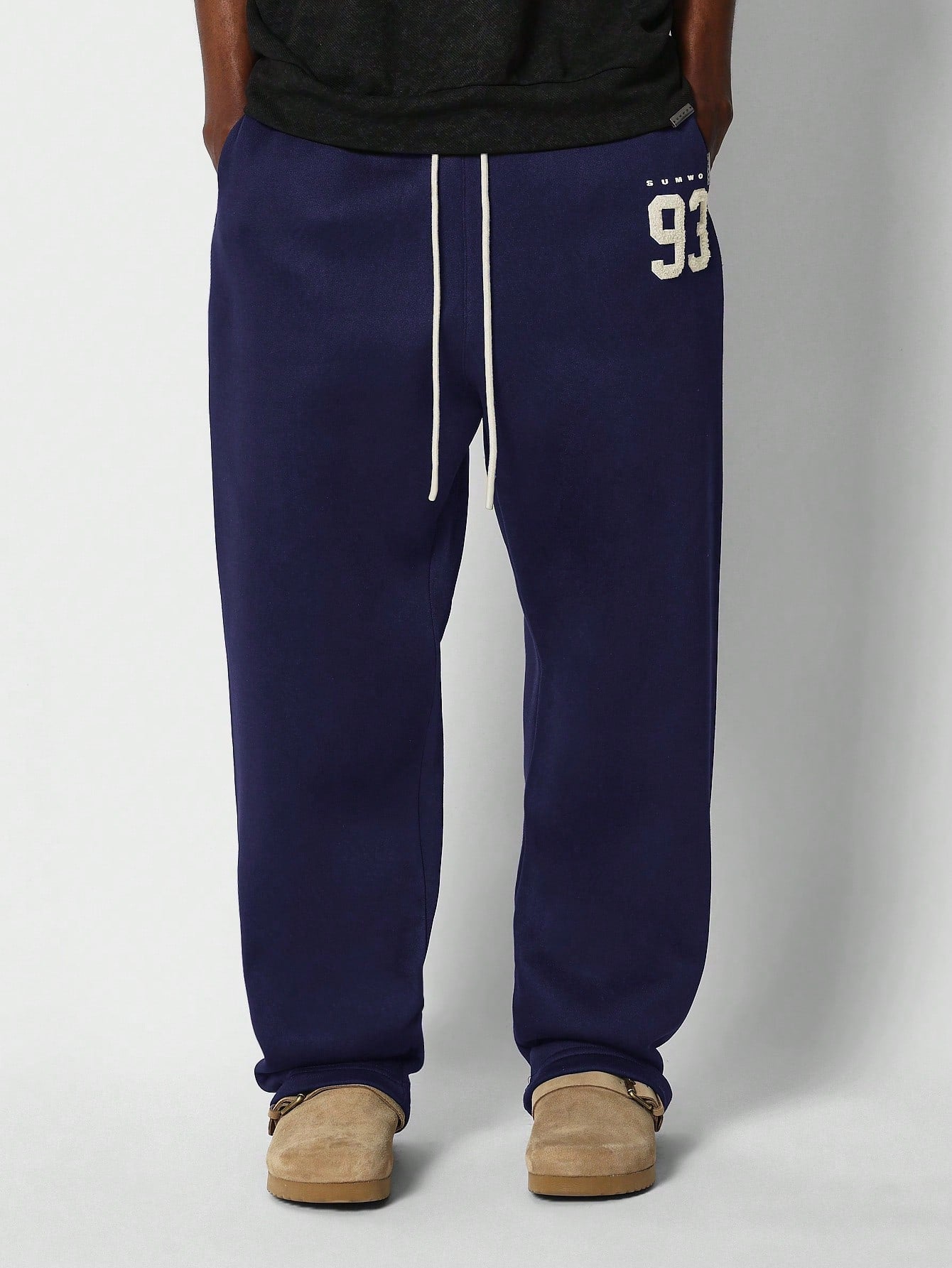 Drop Crotch Jogger With Front Applique