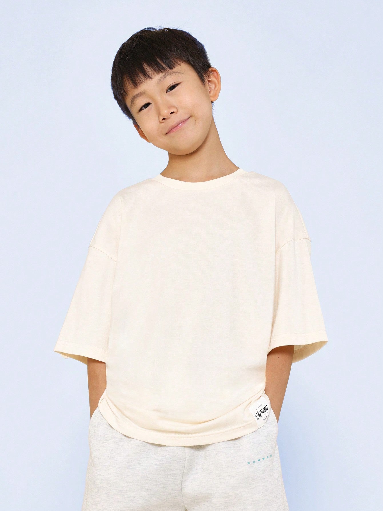 Tween Boys Oversized Fit Tee With NYC Graphic Print