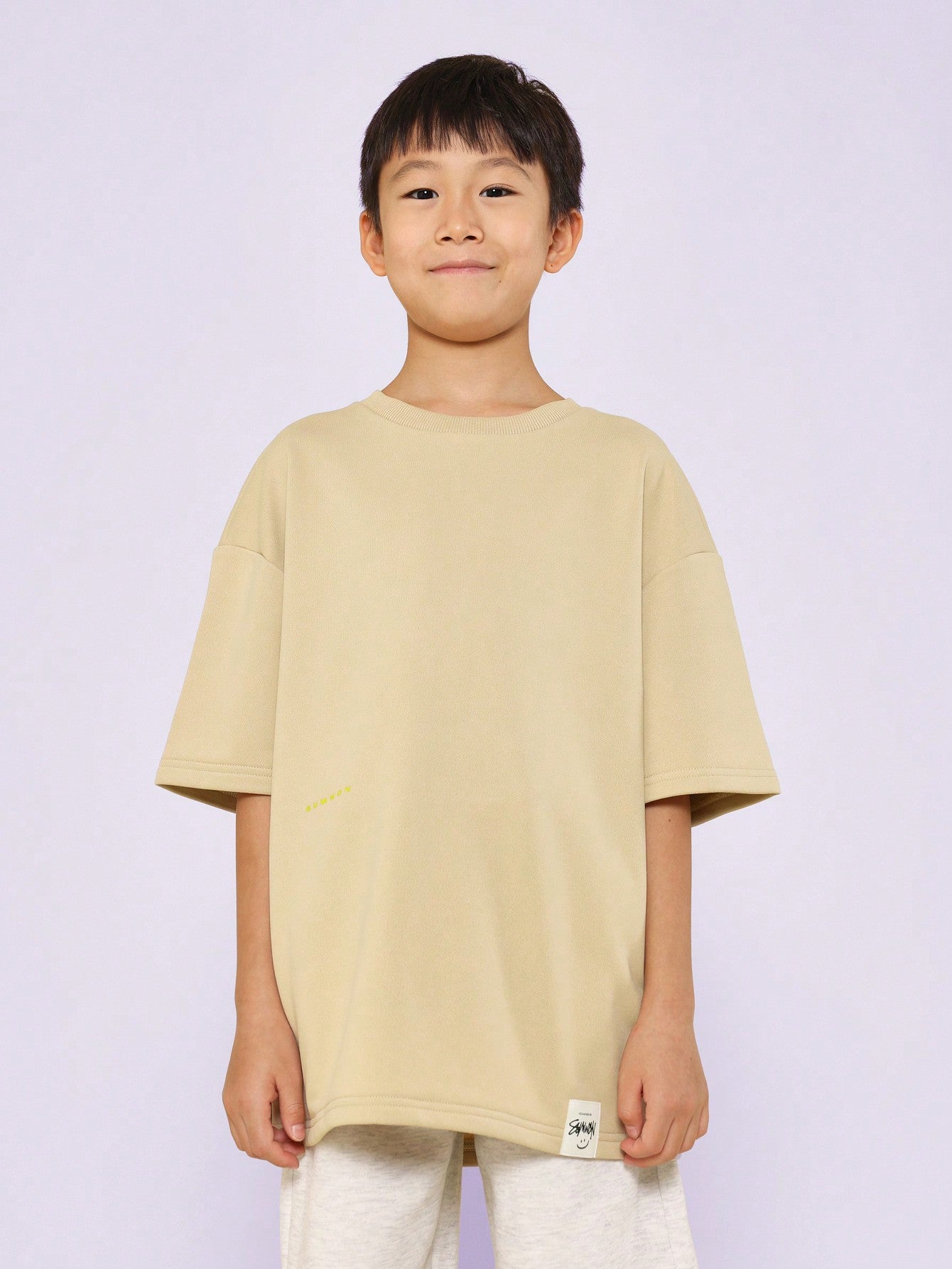 Tween Boys Oversized Fit Tee With Los Angeles Graphic Print Back To School