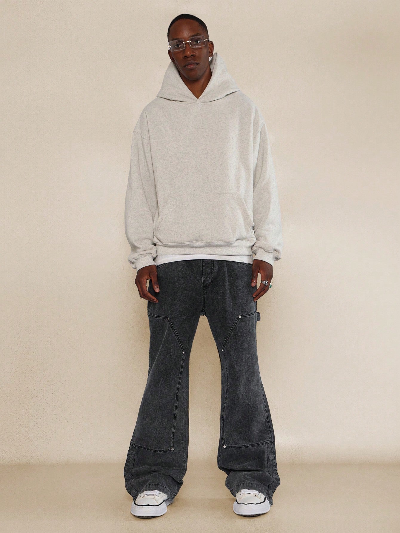 Flare Fit Twill Carpenter Pant