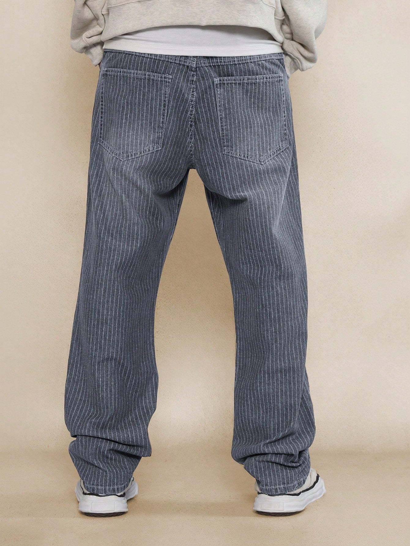 Straight Fit Stripe Jean