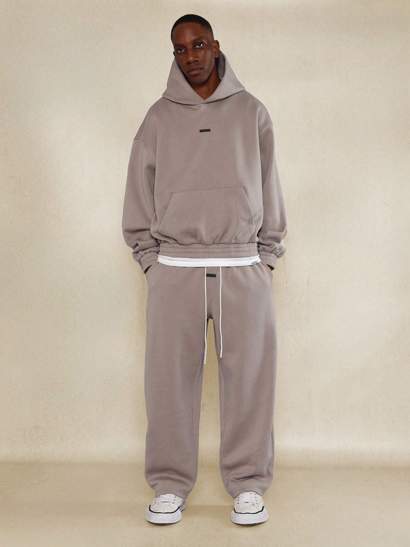 Regular Fit Overhead Essential Hoodie And Barrel Fit Jogger 2 Piece Set