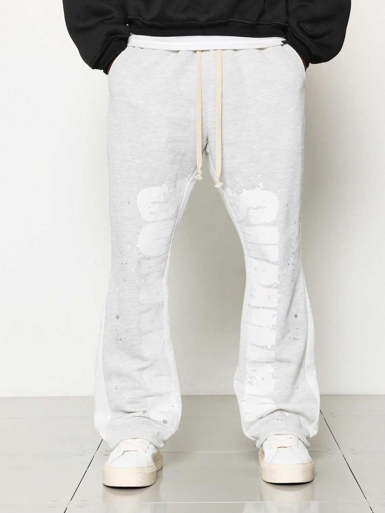 Flare Fit Jogger Pant With Front Graphic Print