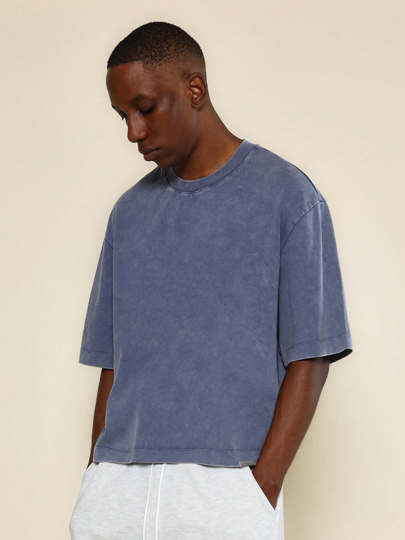 Crop Fit Washed Essential Tee