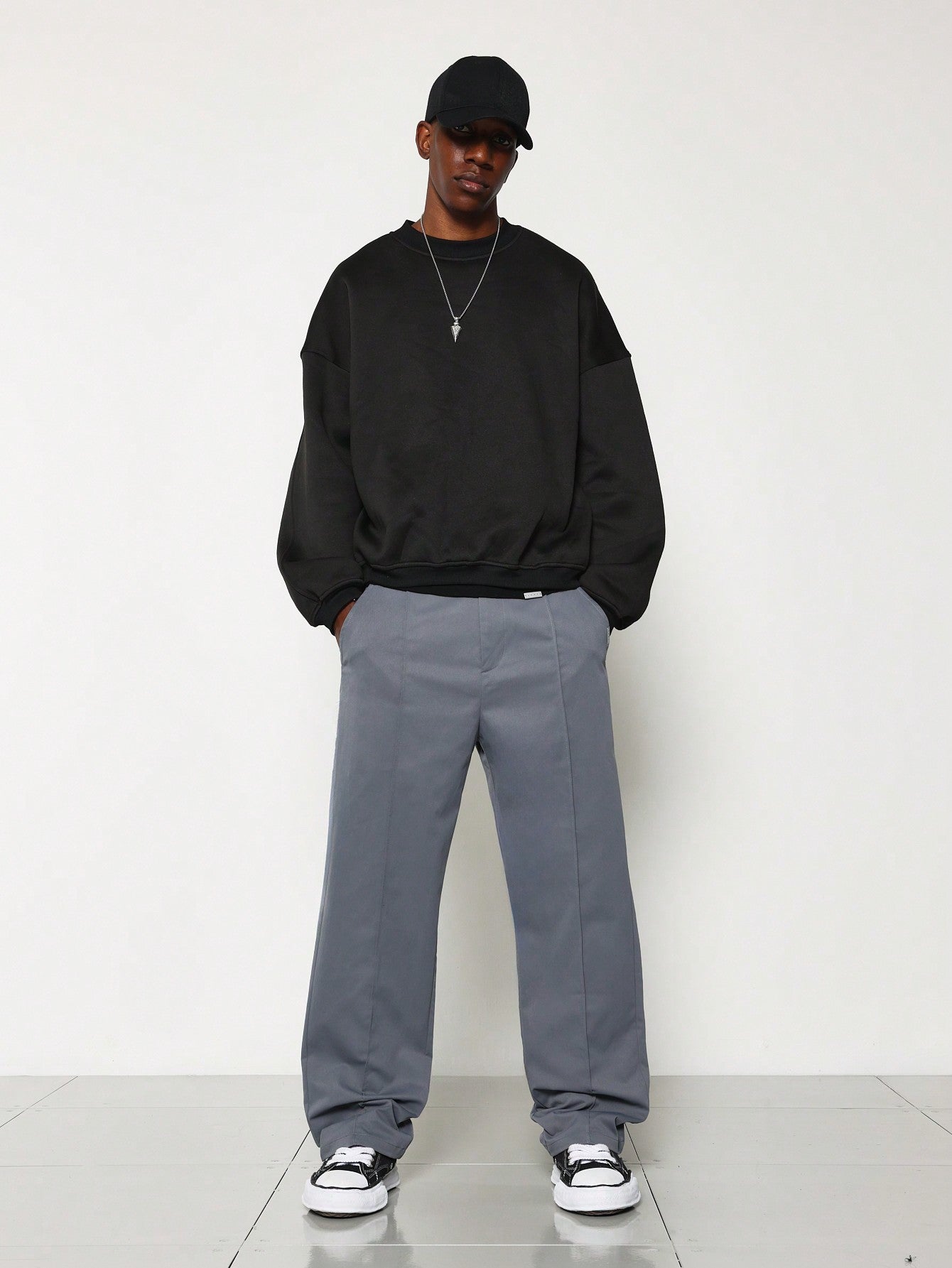 Straight Fit Pleated Pant