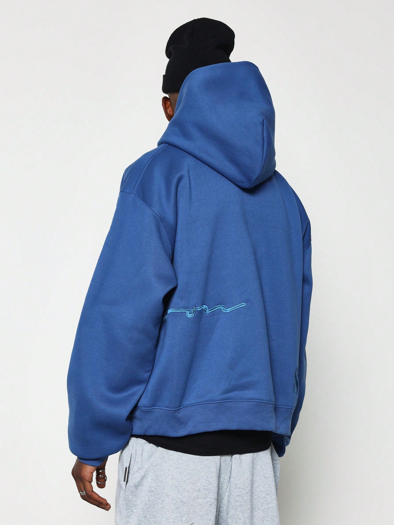 Regular Fit Overhead Hoodie With Signature Embroidery