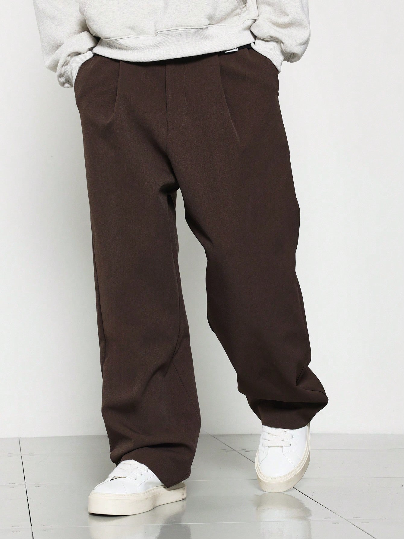 Straight Fit Premium Tailoring Balloon Pleated Trouser