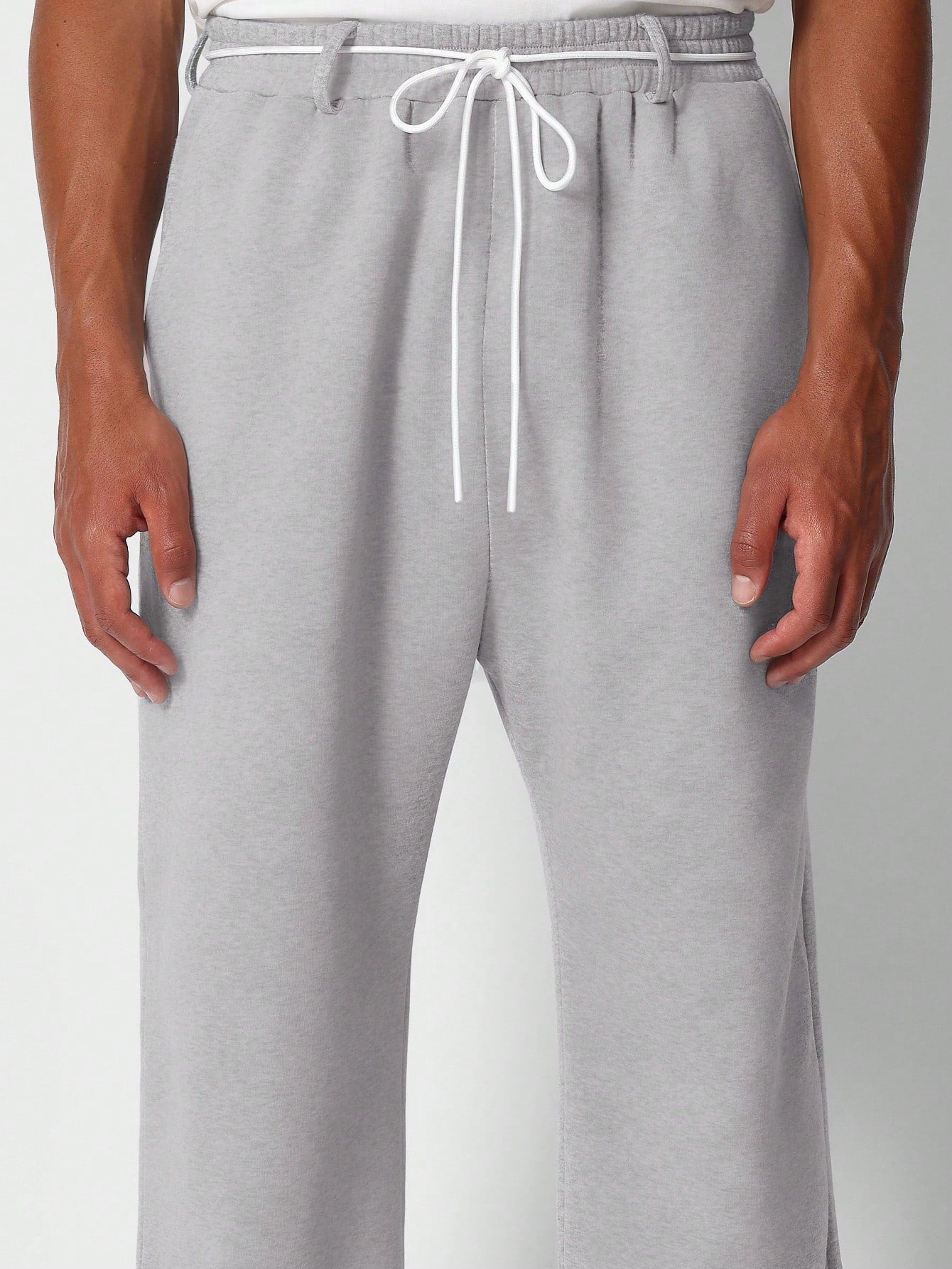 Drop Crotch Sweatpants With Drawcord