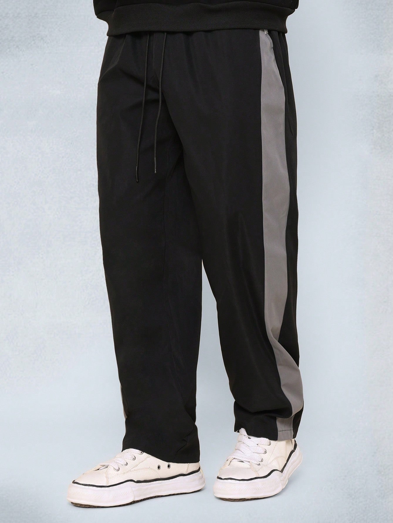 Straight Fit Colour Block Nylon Pant