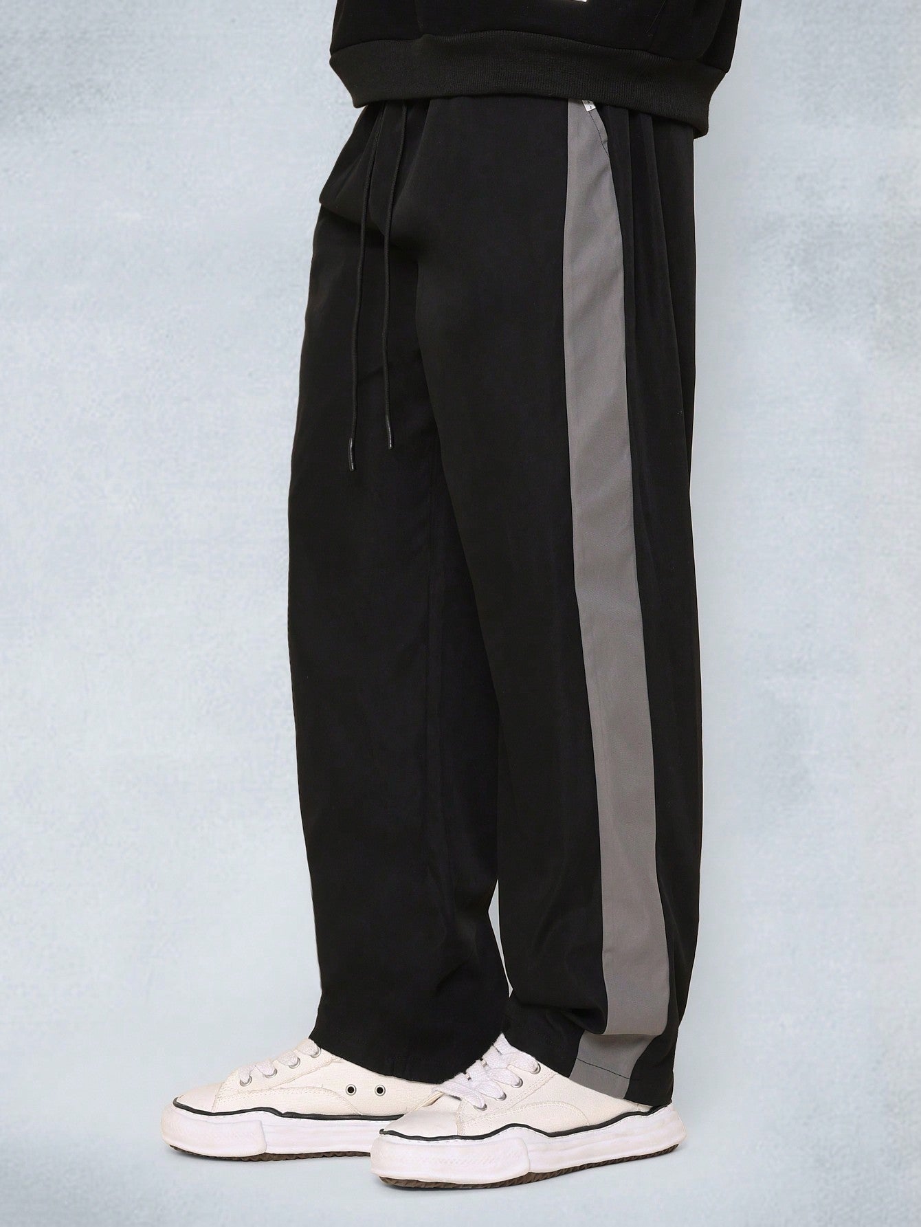 Straight Fit Colour Block Nylon Pant