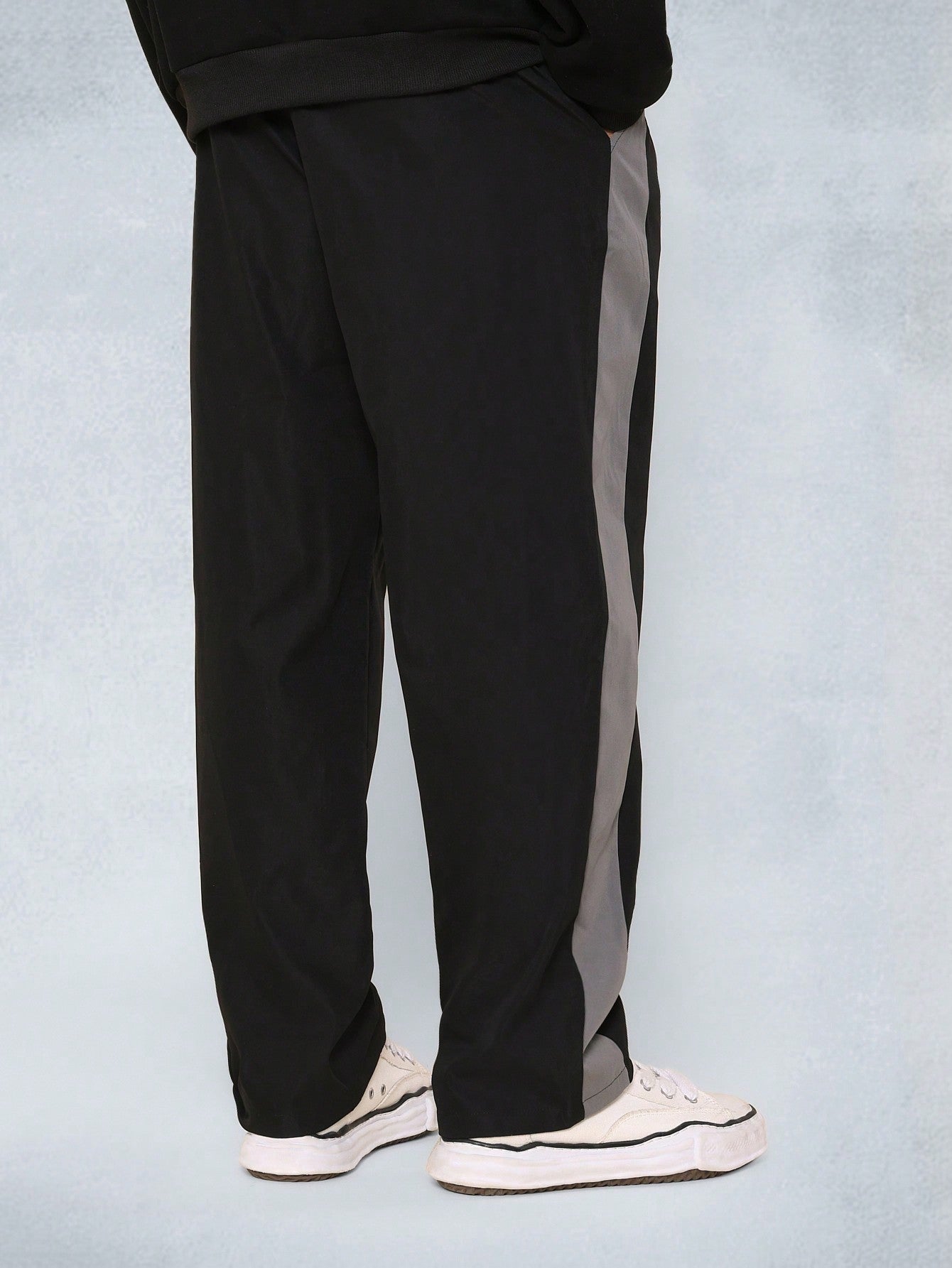 Straight Fit Colour Block Nylon Pant