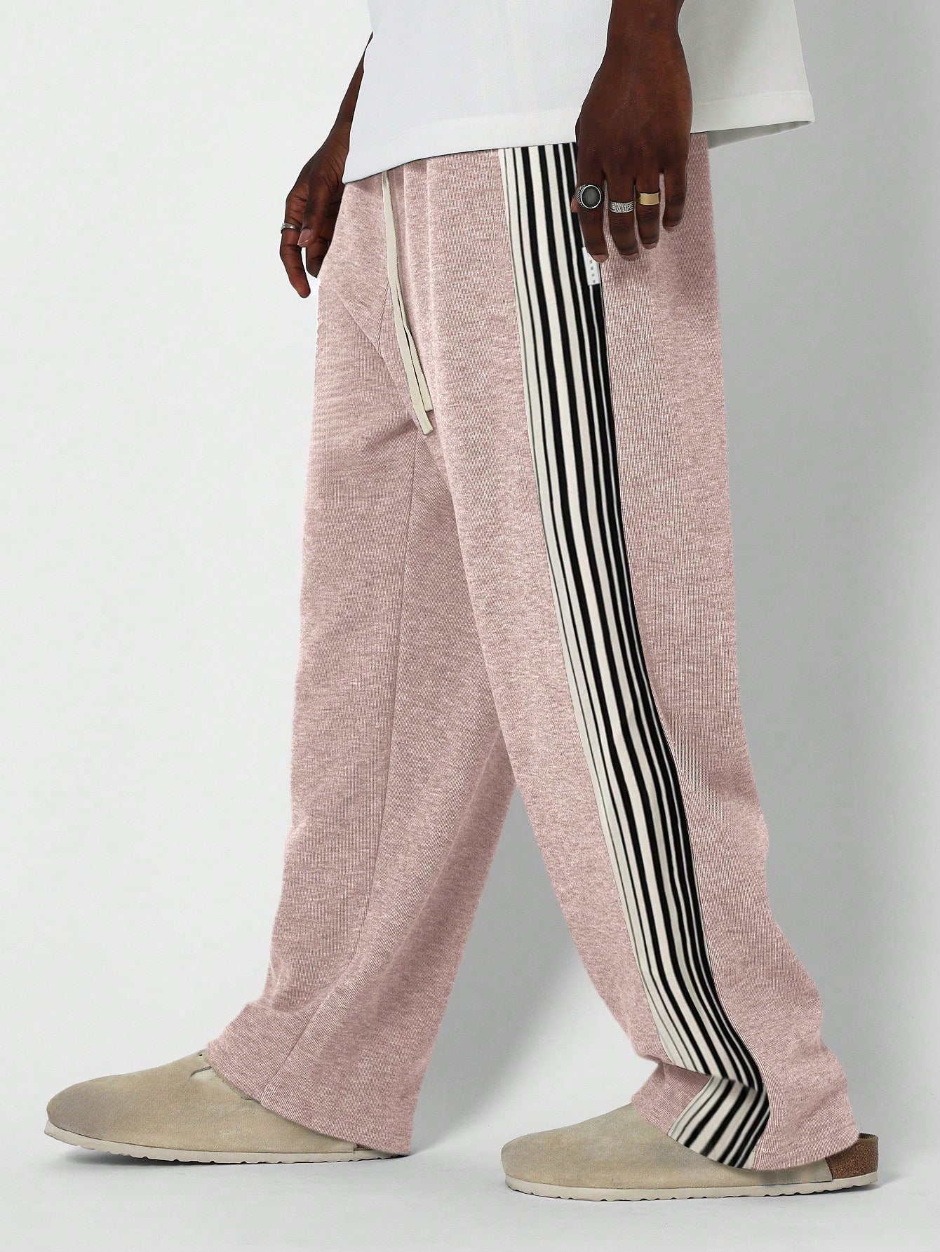 Straight Fit Jogger With Side Tape Detail