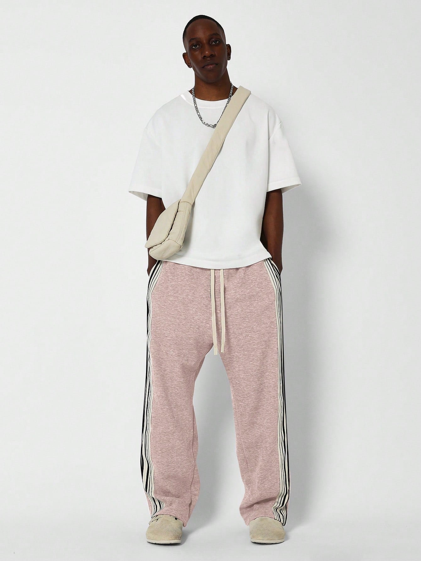 Straight Fit Jogger With Side Tape Detail