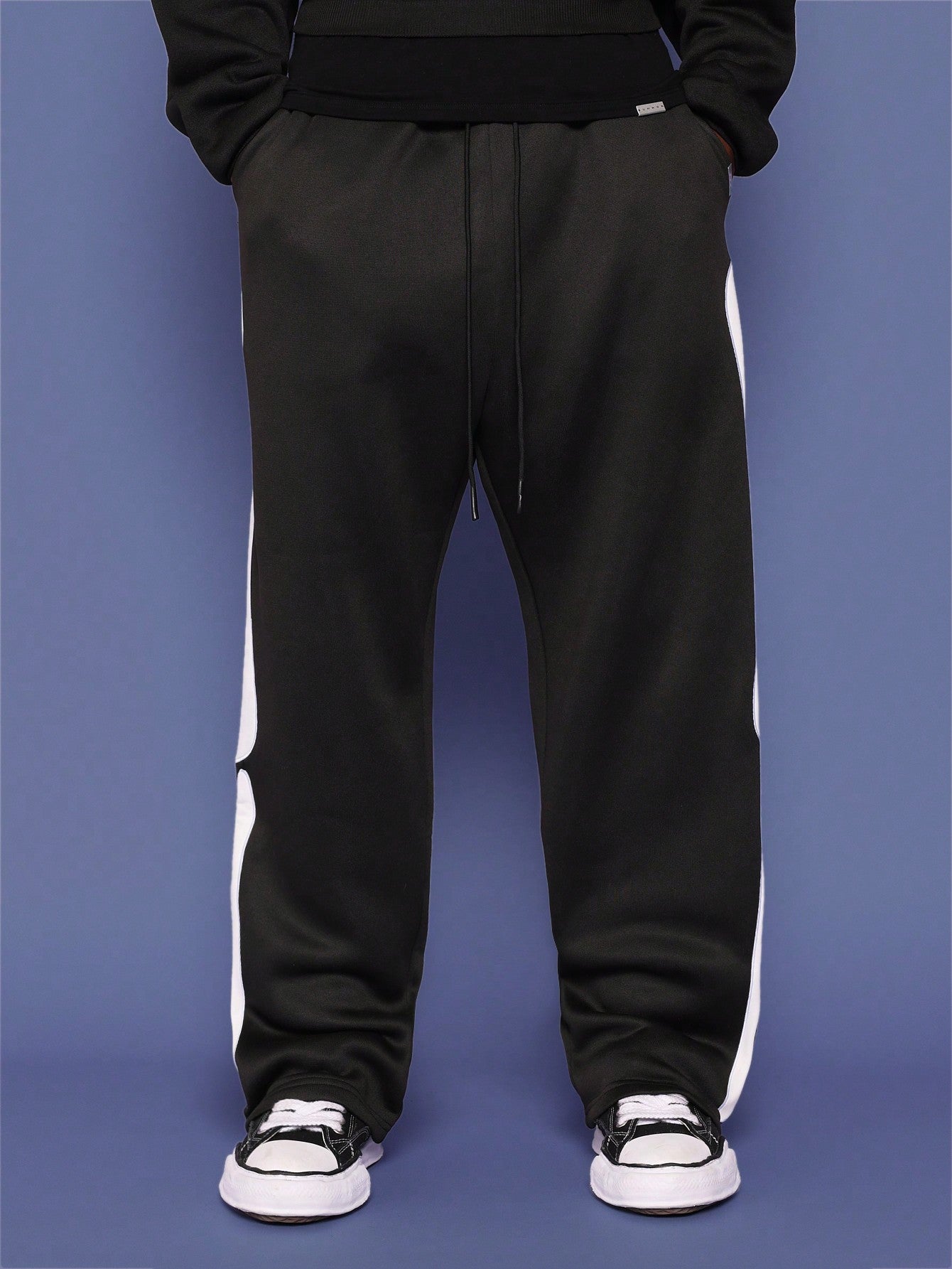 Drop Crotch Jogger With Bone Applique