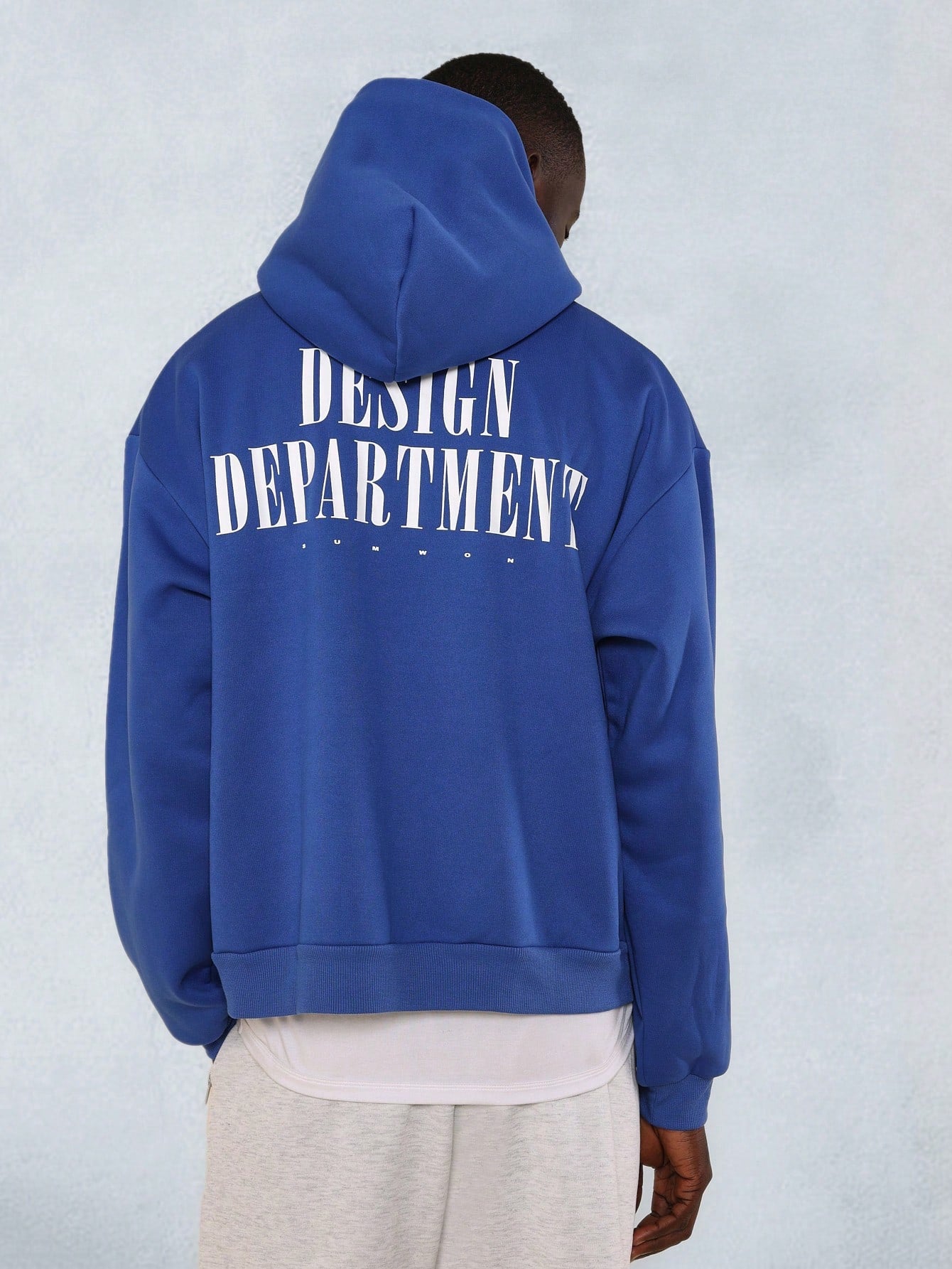 Regular Fit Overhead Hoodie With Back Graphic Print