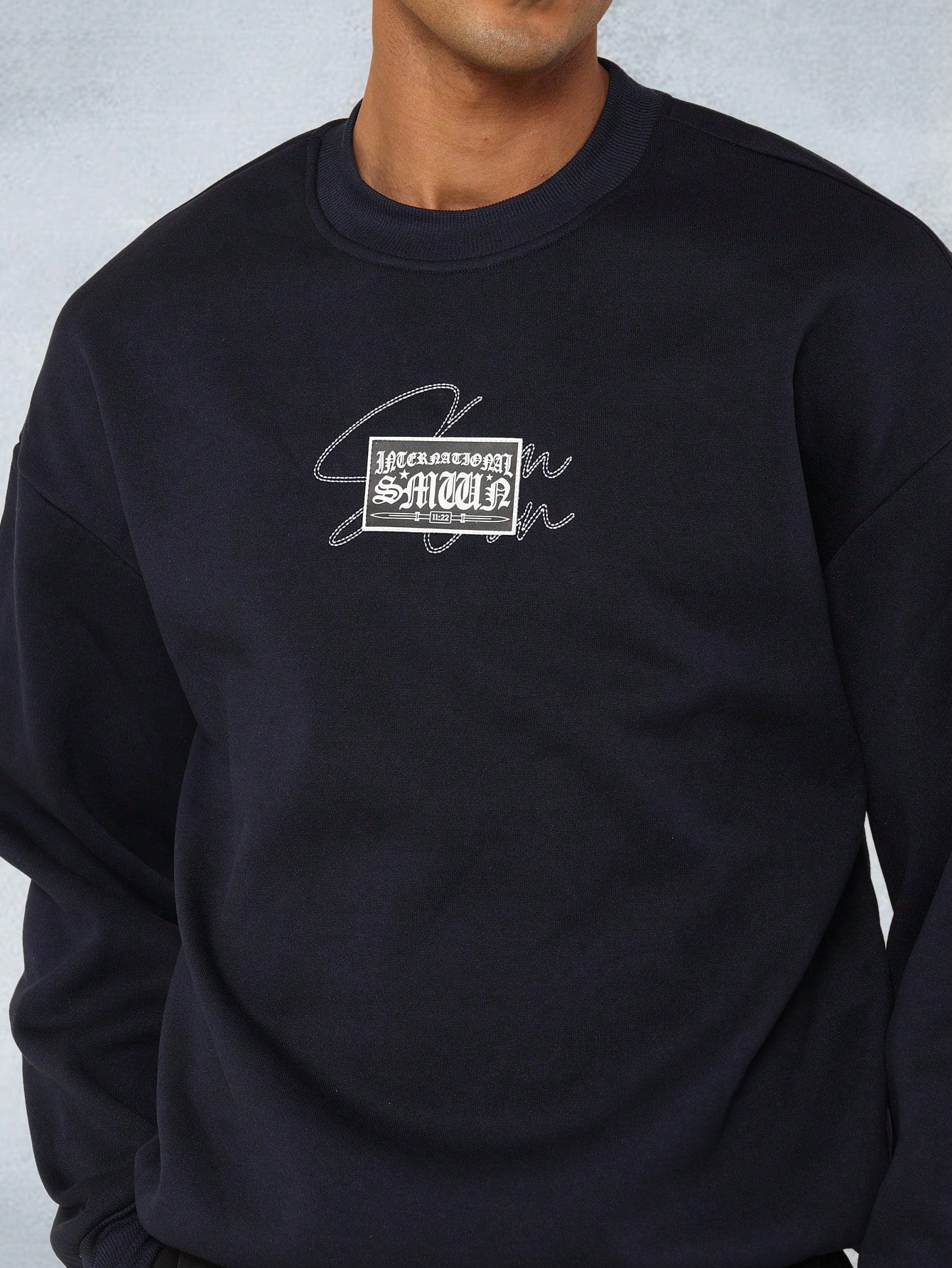 Regular Fit Sweatshirt With Front Graphic Print