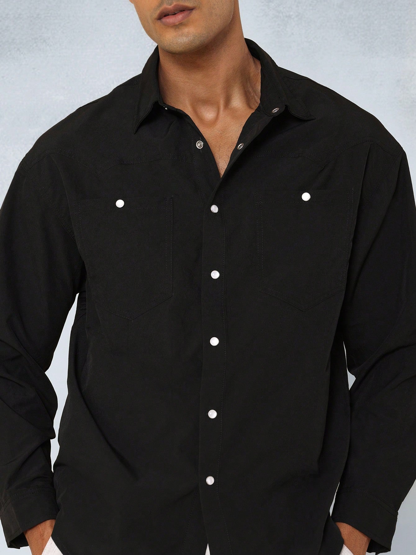 Regular Fit Western Poplin Shirt