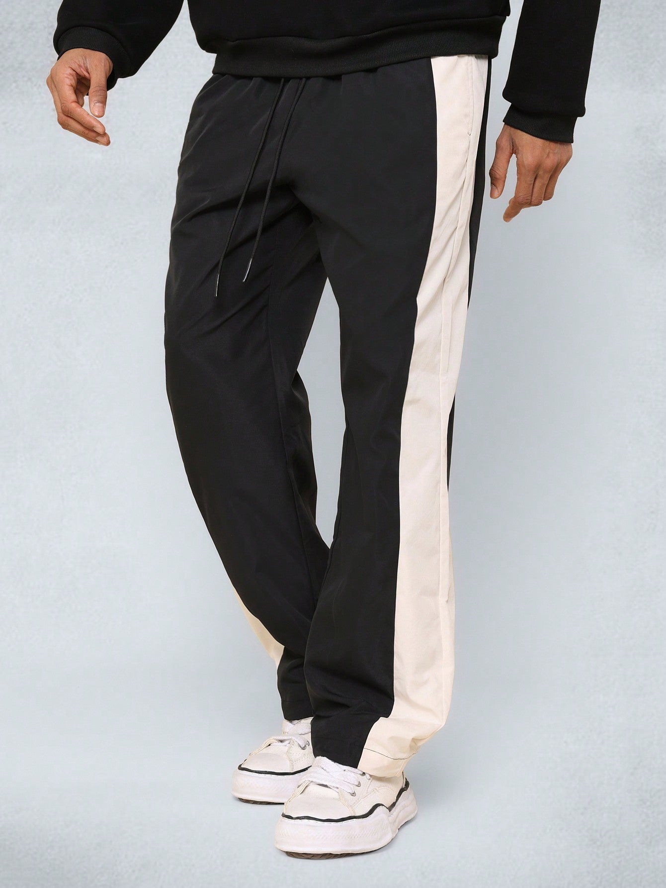 Straight Fit Colour Block Parachute Pant