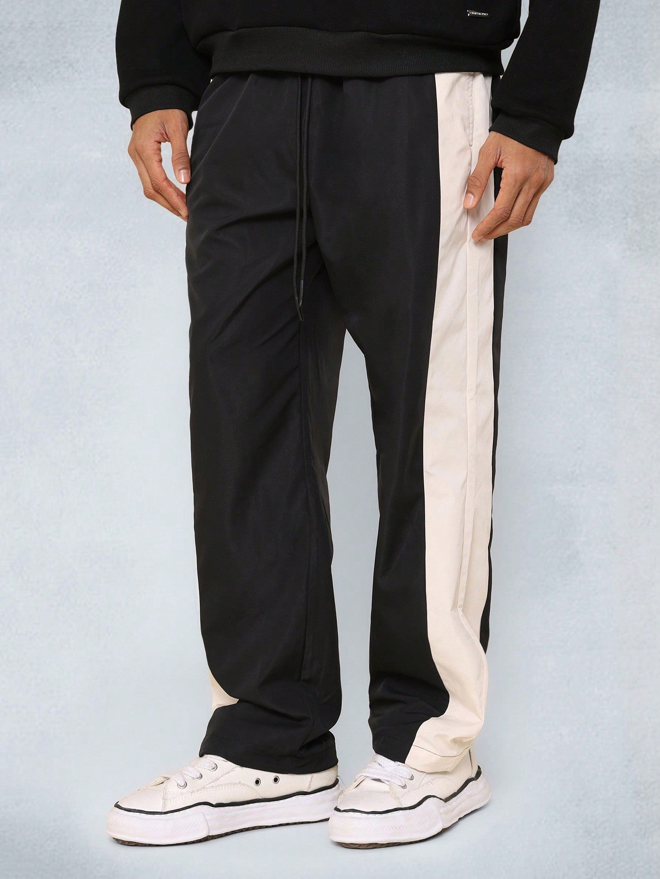 Straight Fit Colour Block Parachute Pant