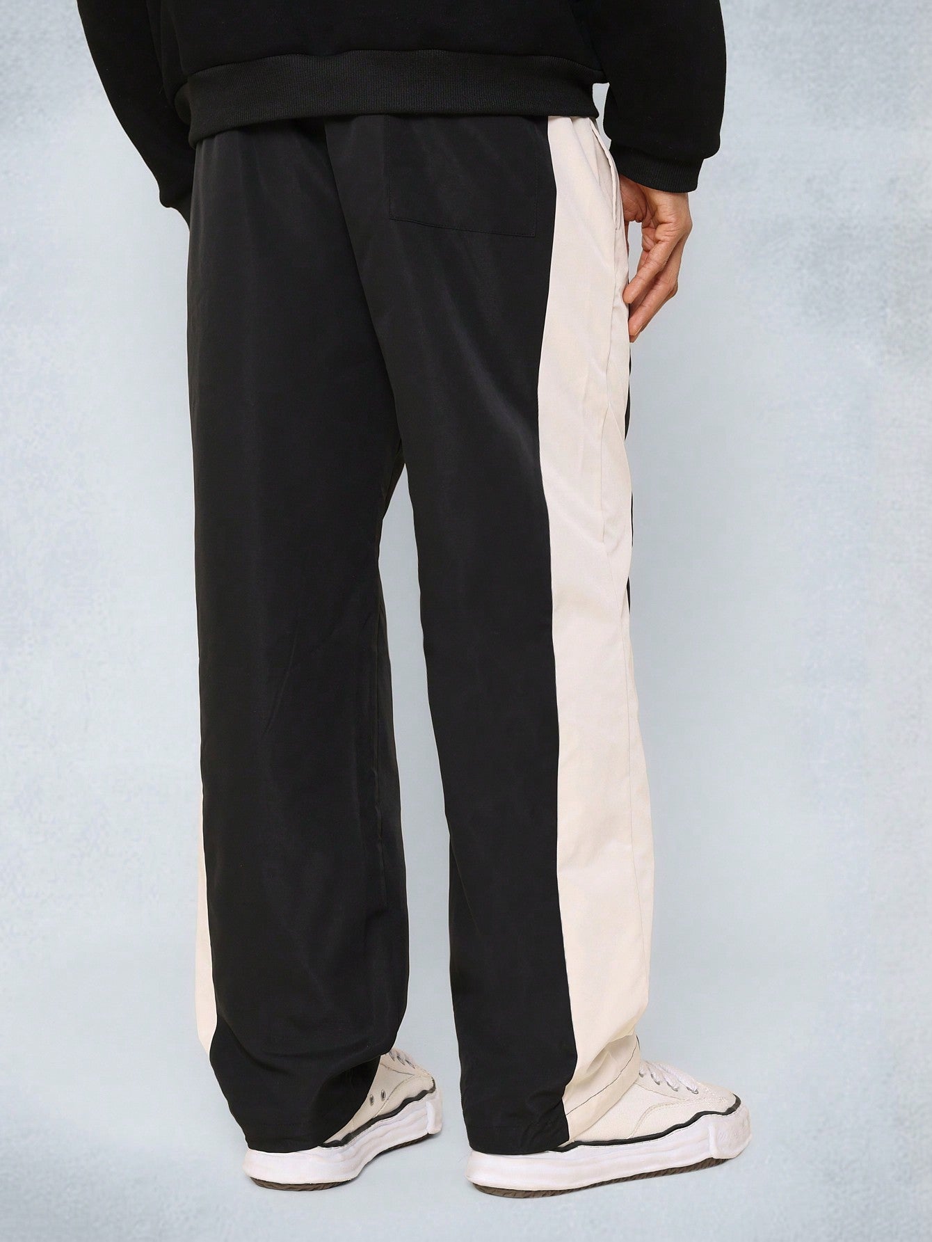 Straight Fit Colour Block Parachute Pant