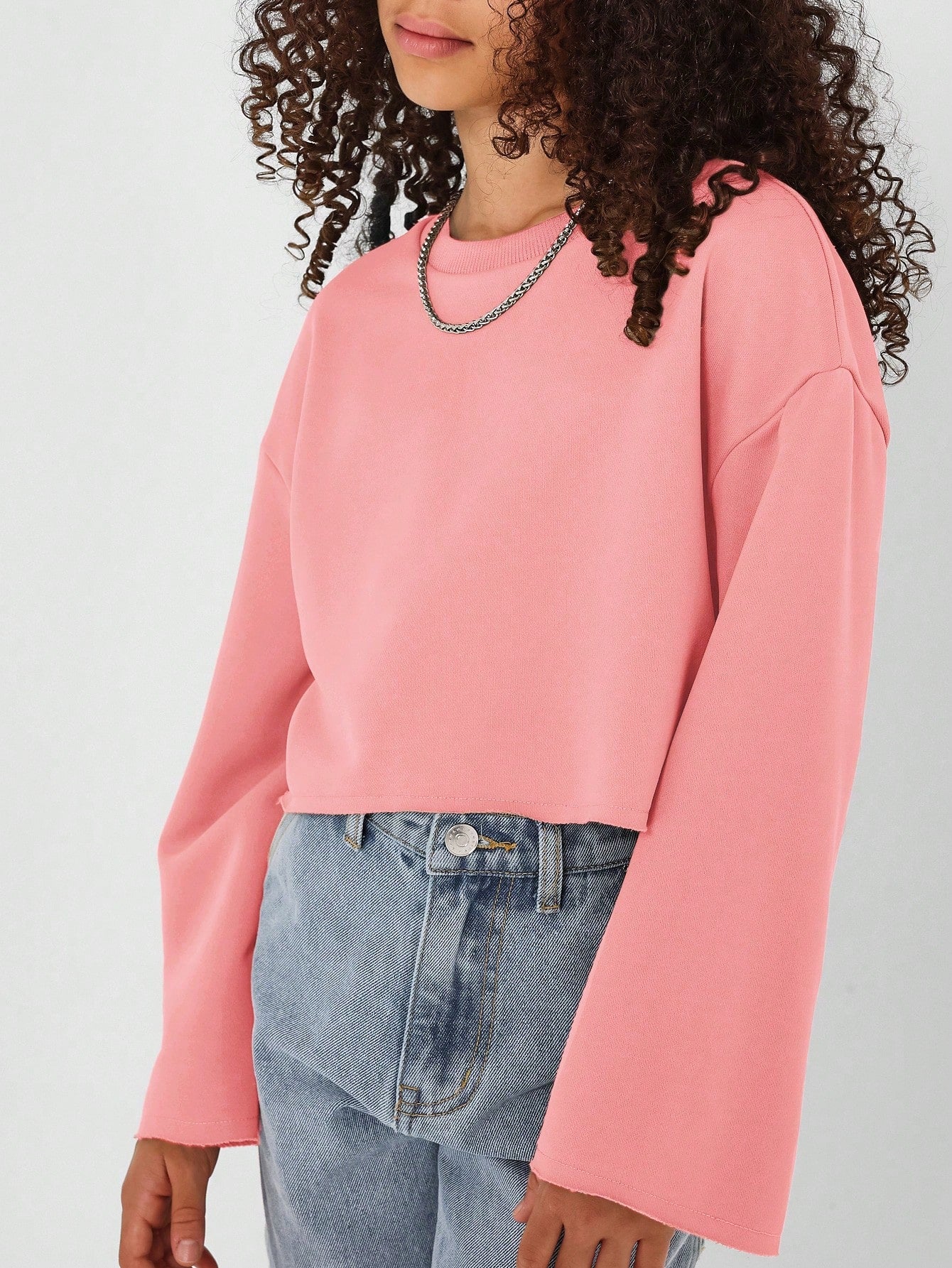 Flare sleeve sweatshirt best sale