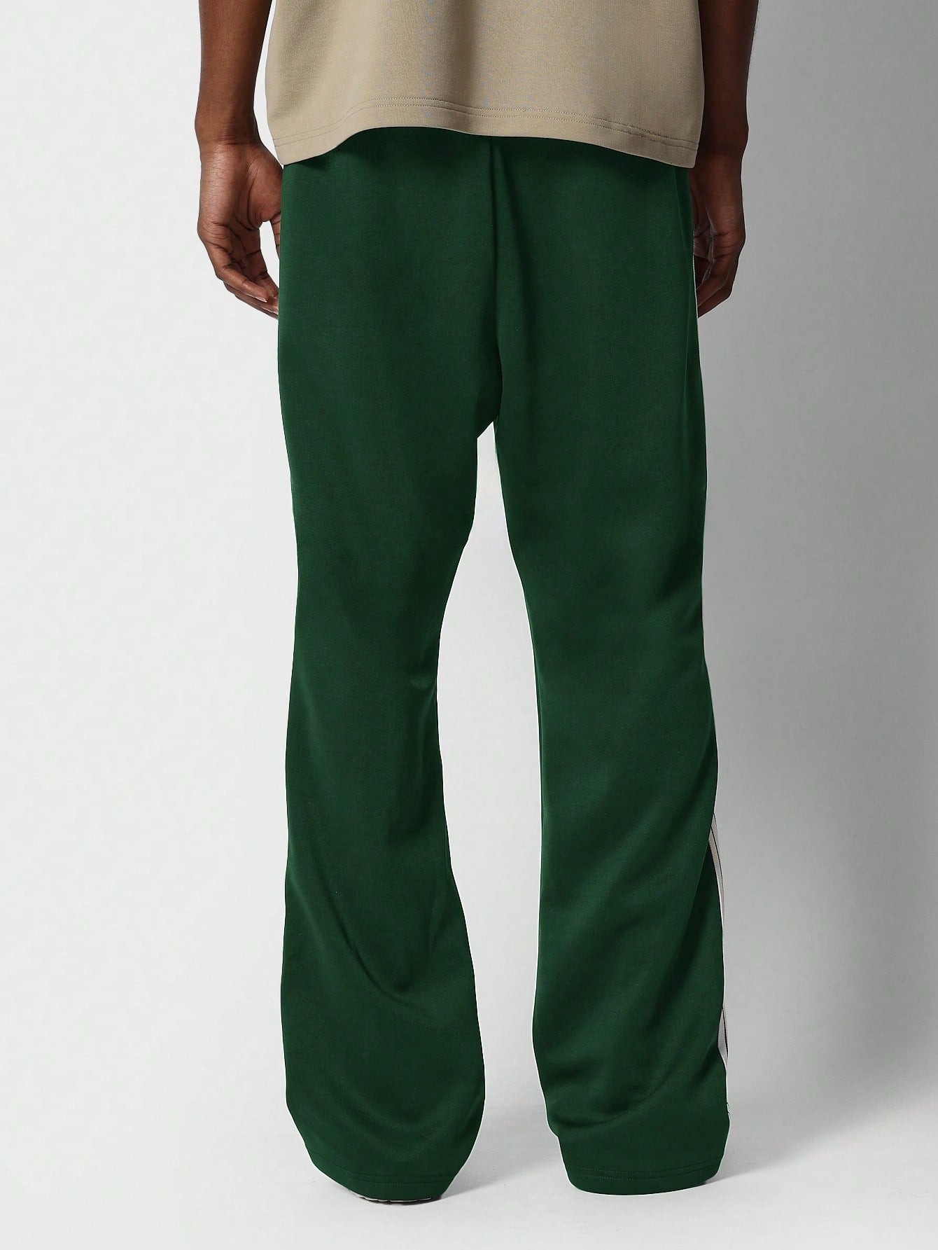 Flare Fit Side Tape Detail Sweatpants With Drawcords