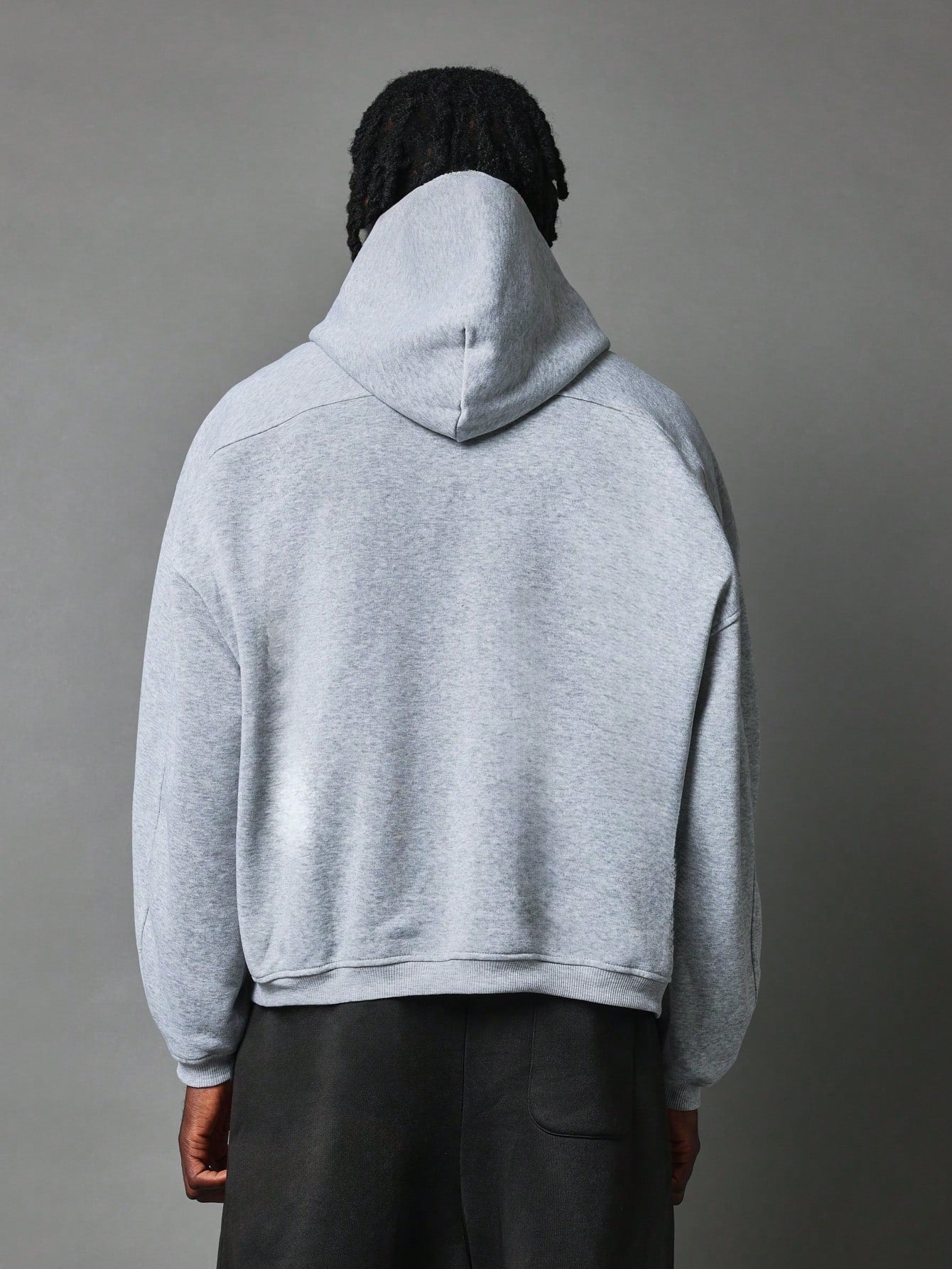 Oversized Fit Essential Zip Through Hoodie