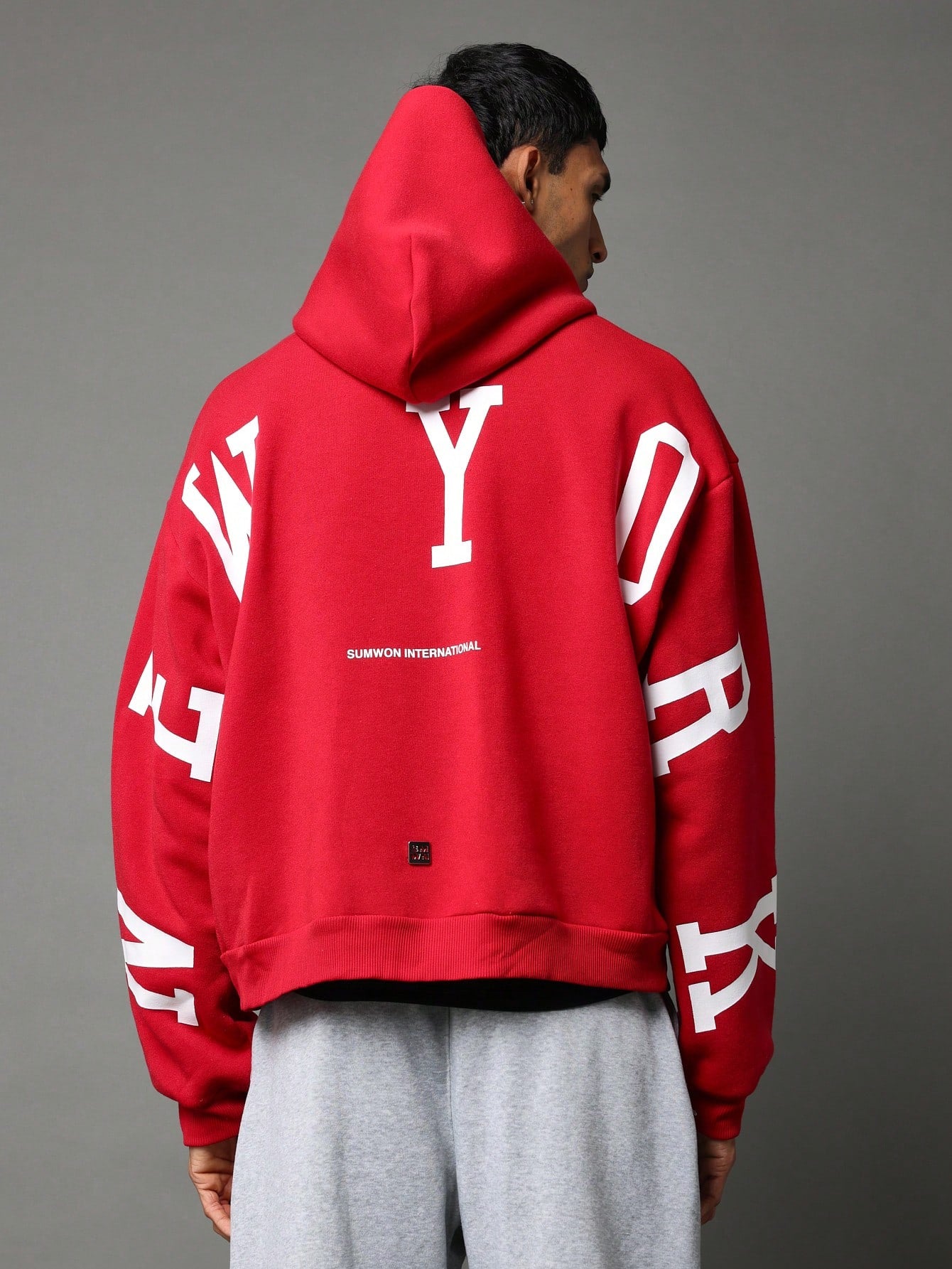 Overhead Hoodie With Back New York Graphic Print