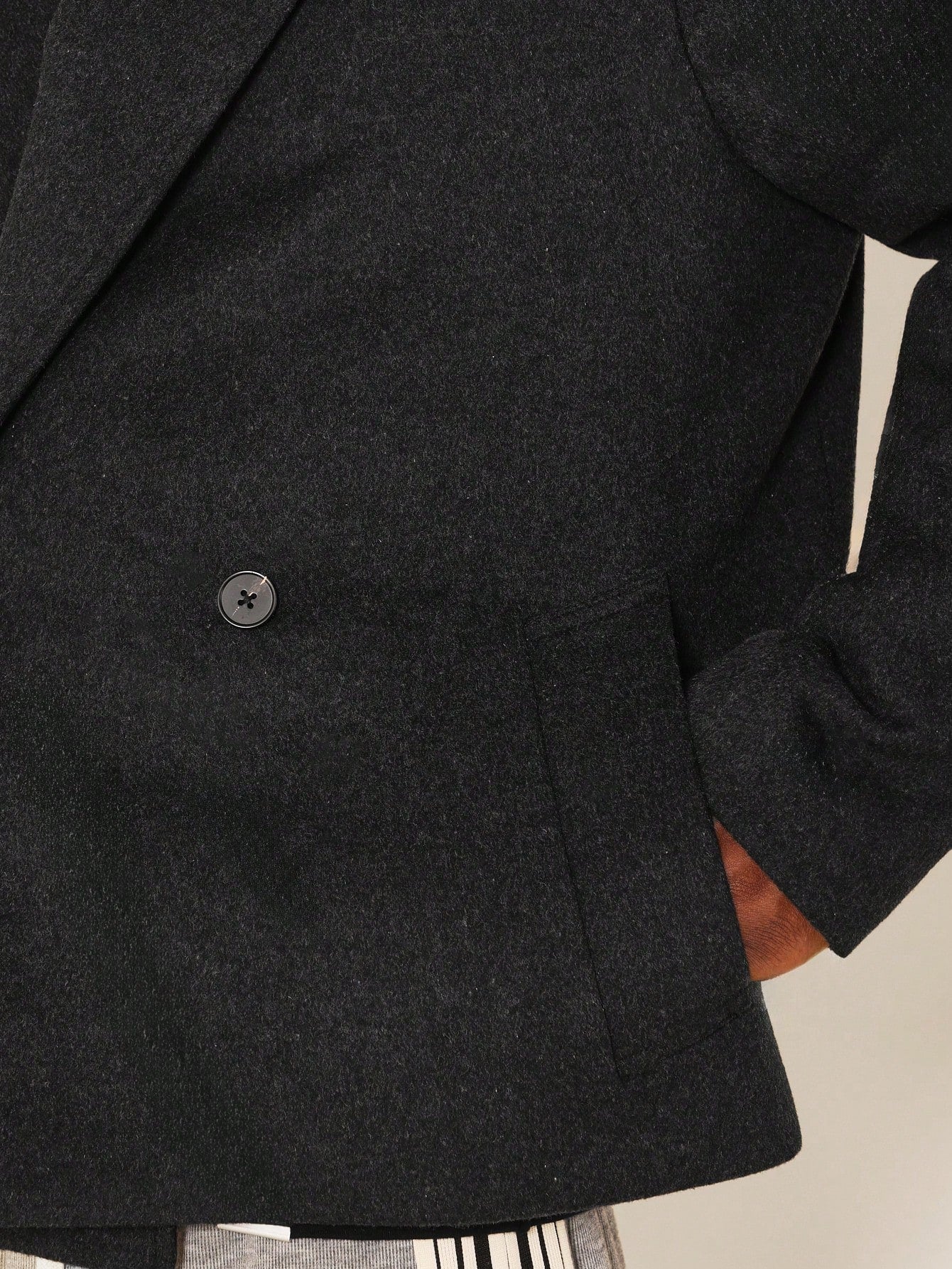 Single Breasted Short Overcoat