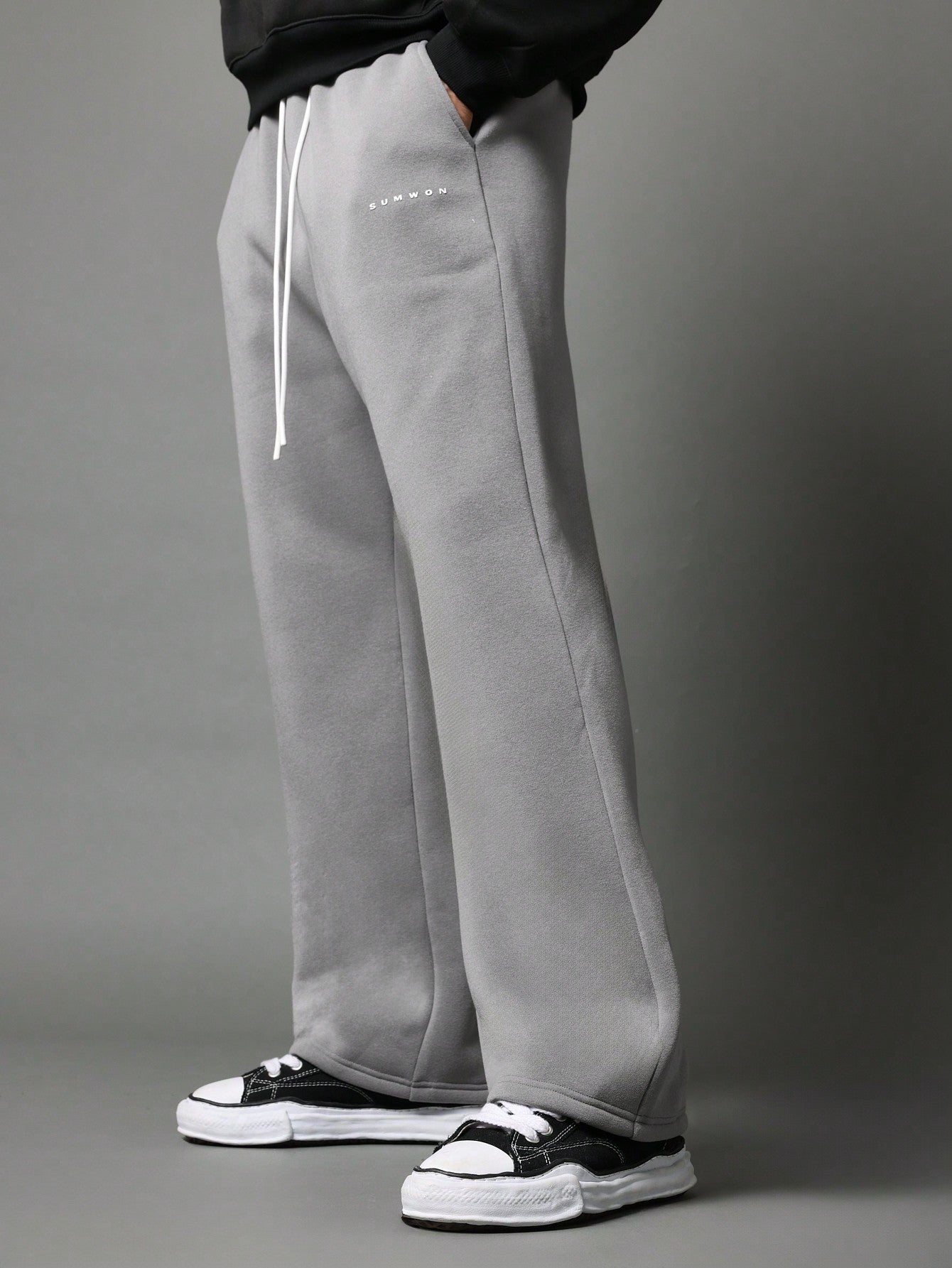 Drop Crotch Sweatpants With Drawcord