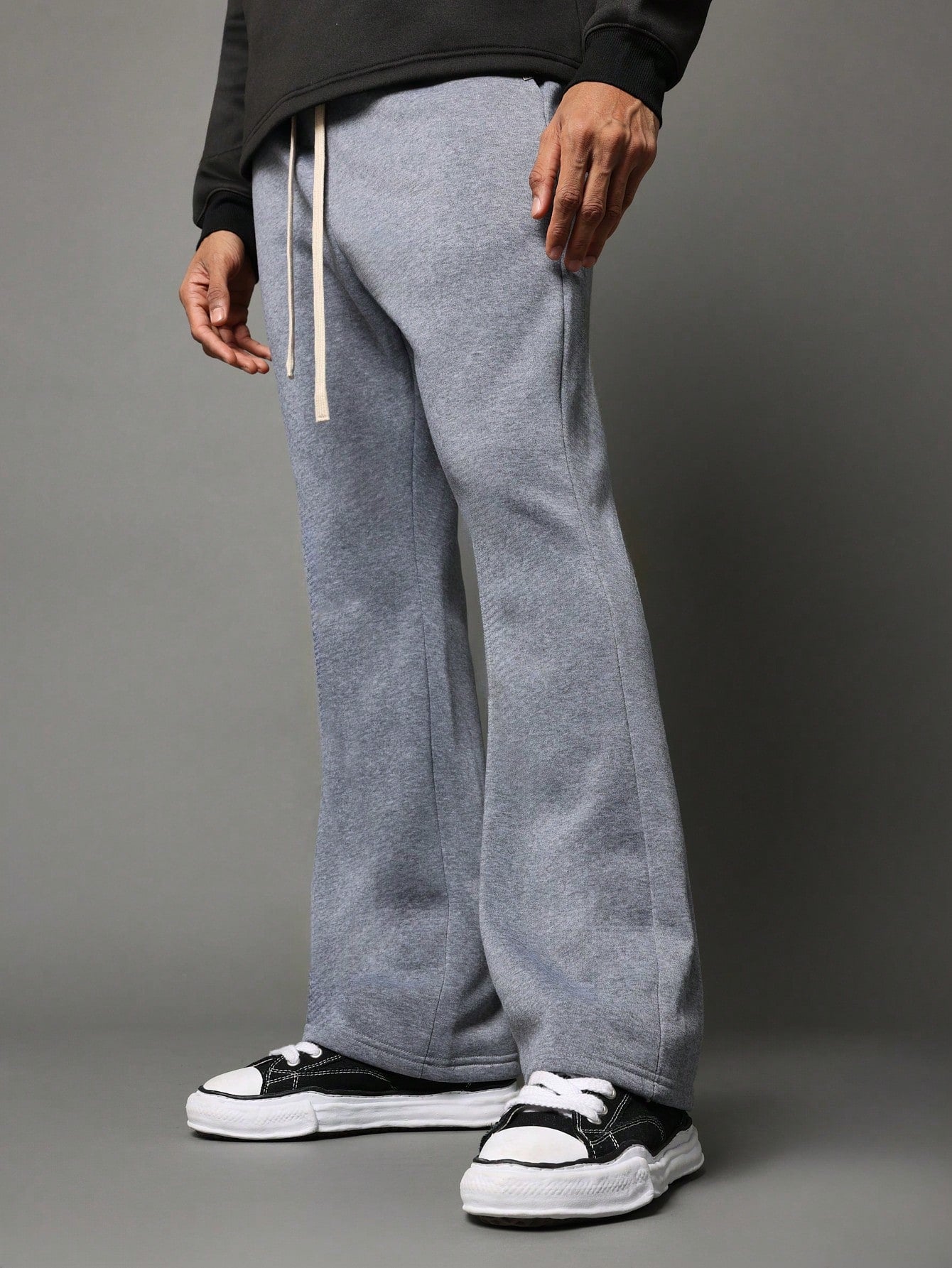 Flare Fit Sweatpants With Drawcords