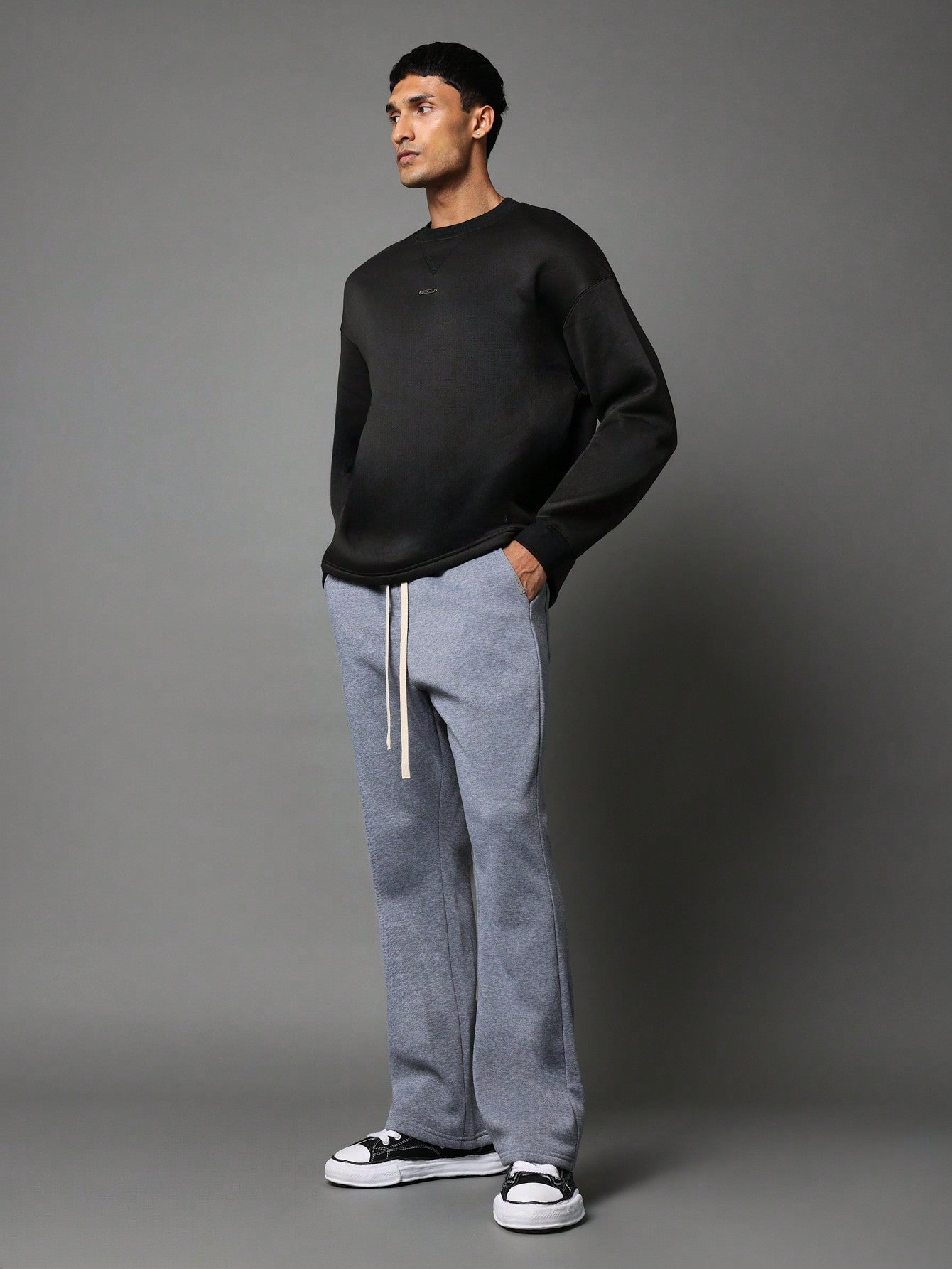 Flare Fit Sweatpants With Drawcords