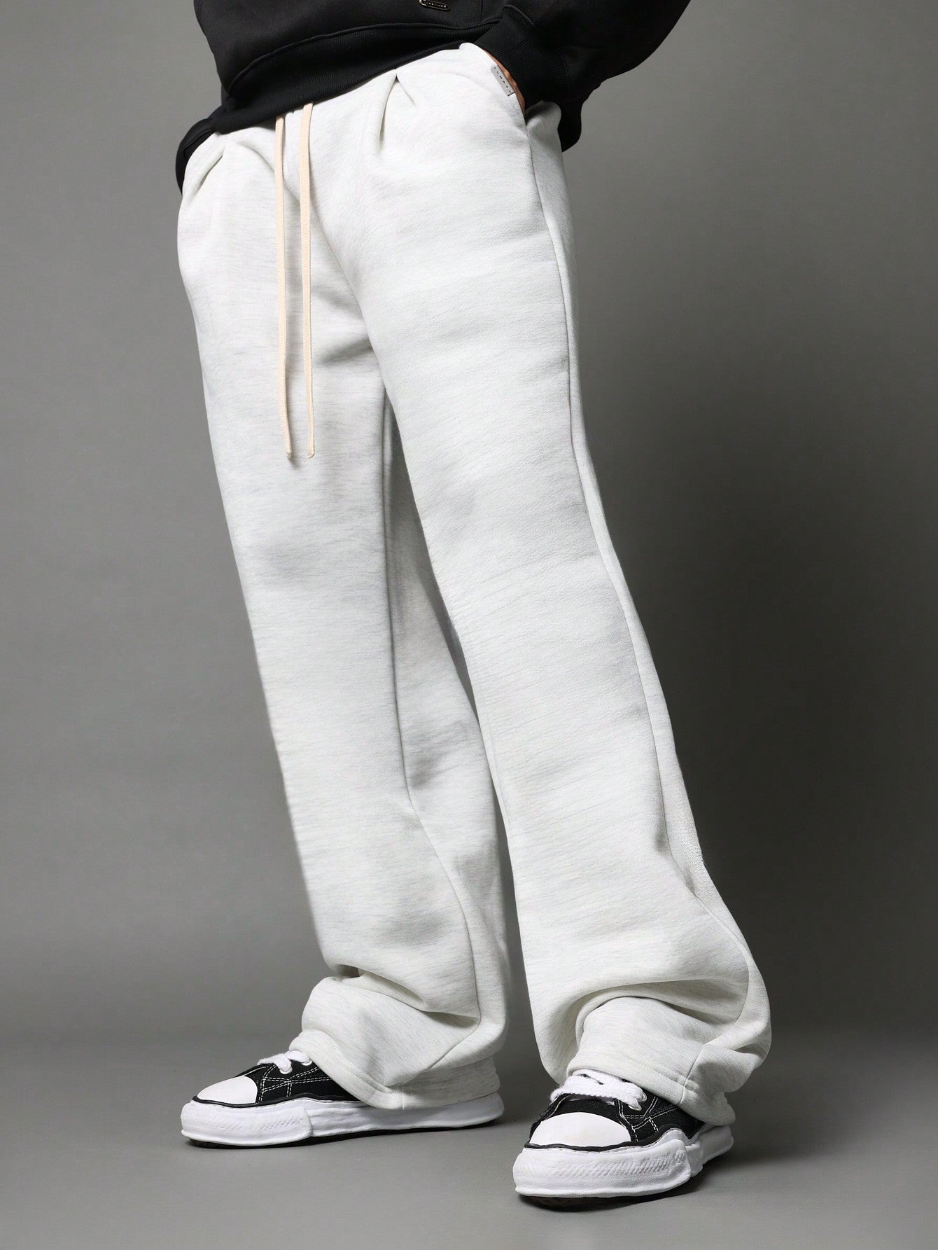 Wide Leg Jogger With Pleat Detail