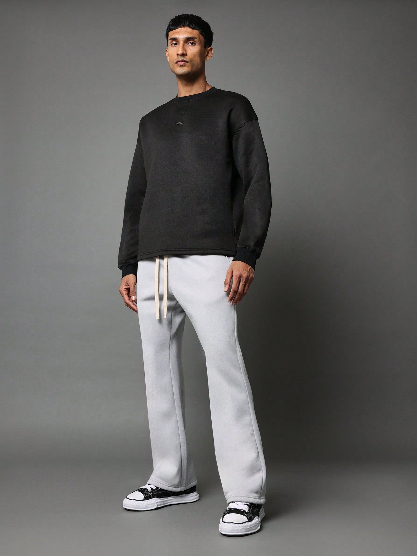 Flare Fit Sweatpants With Drawcords