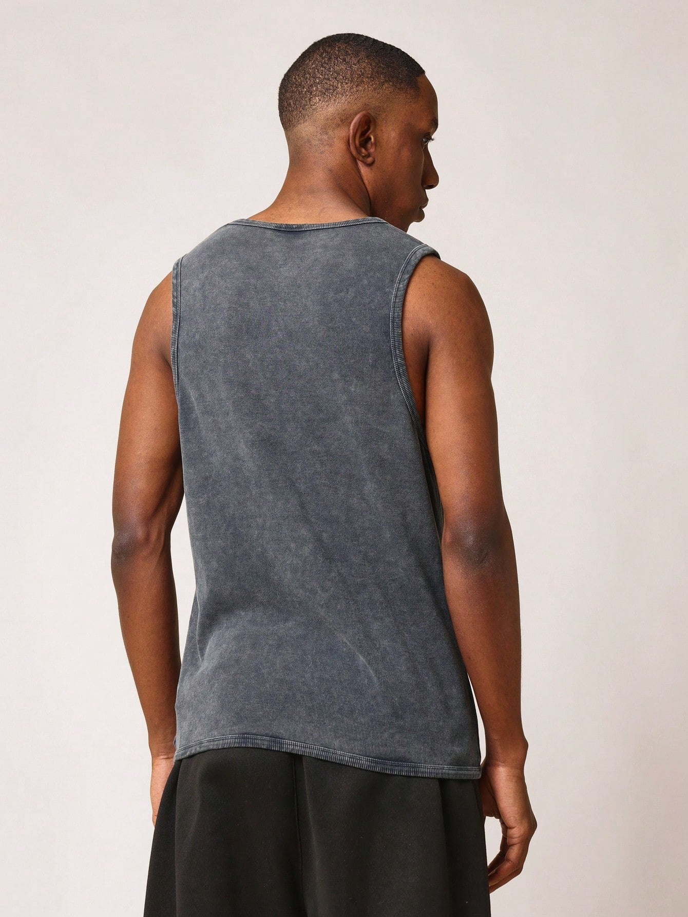 Regular Fit Essential Washed Tank Top