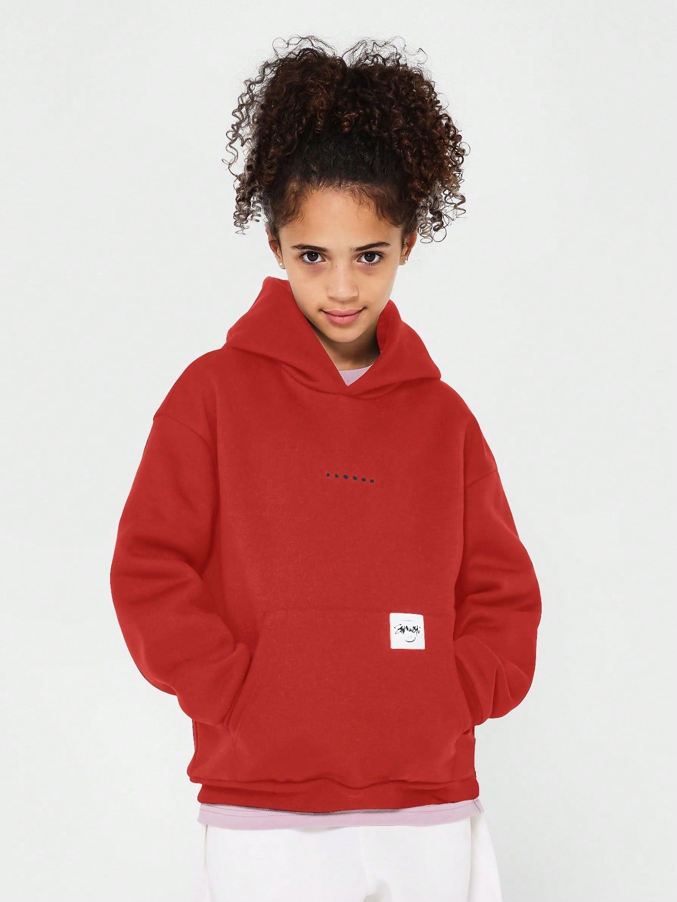 Tween Girls Regular Fit Essential Hoodie With Graphic Print