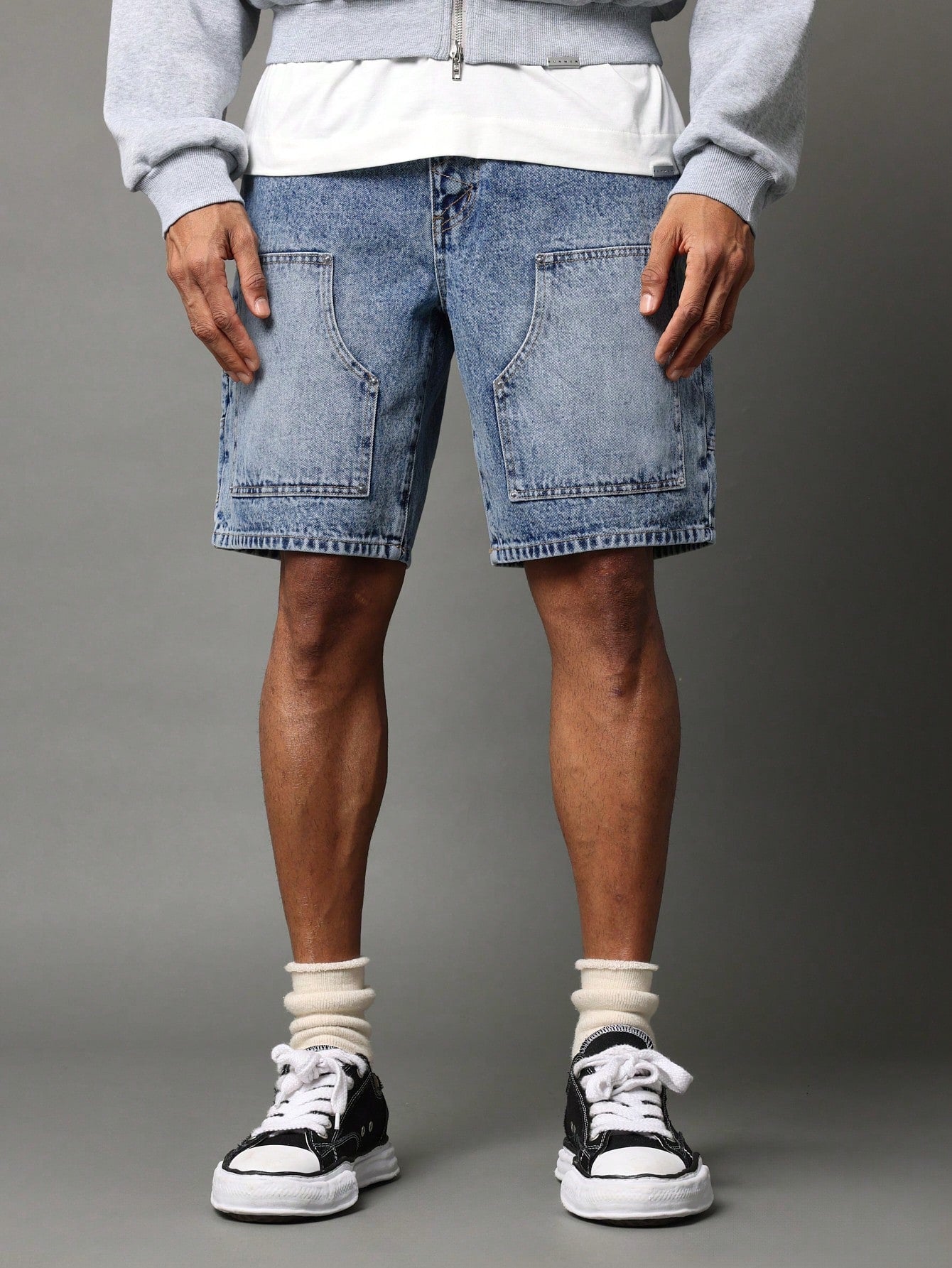 Washed Carpenter Denim Short