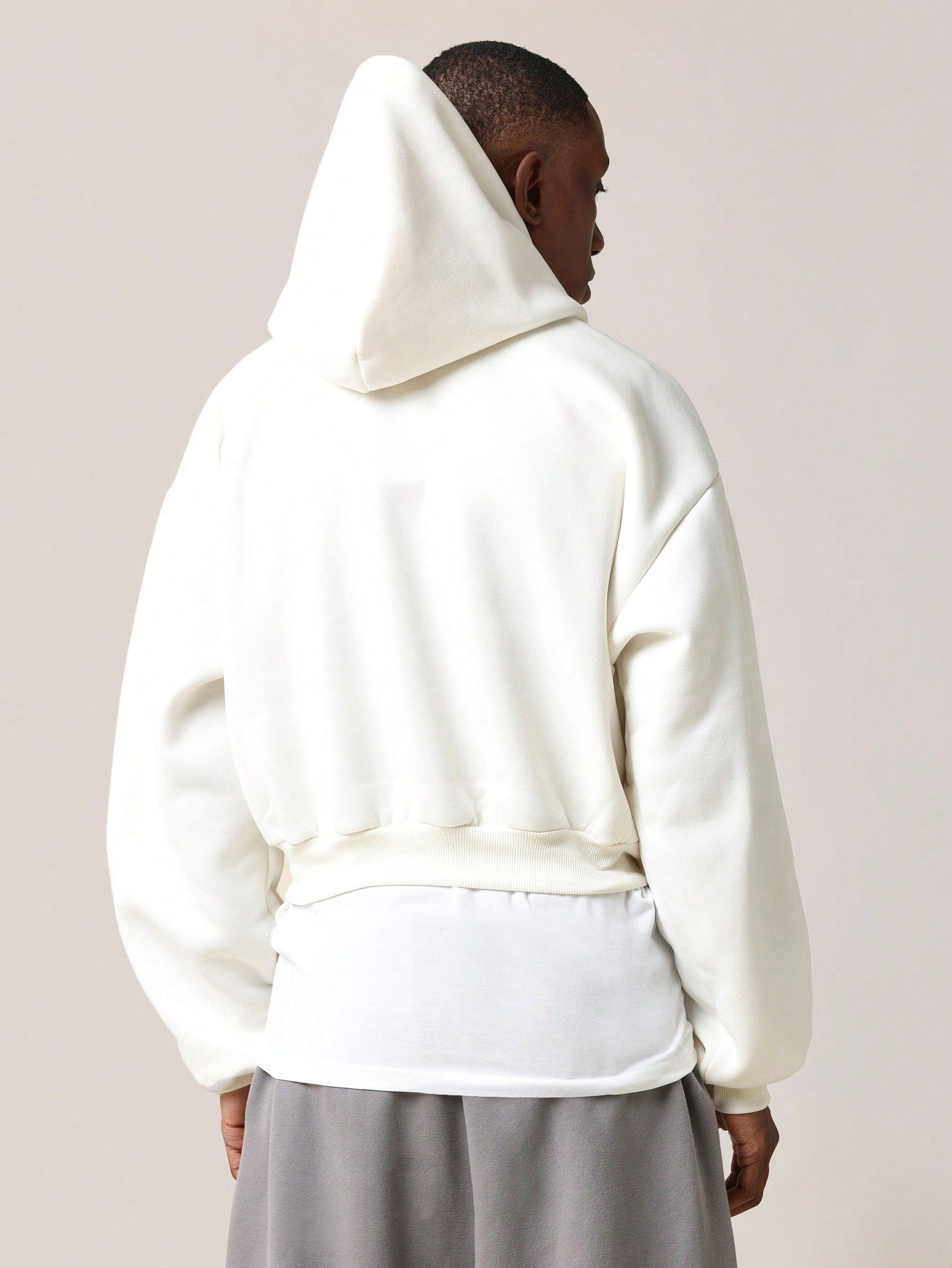 Crop Fit Overhead Essential Hoodie